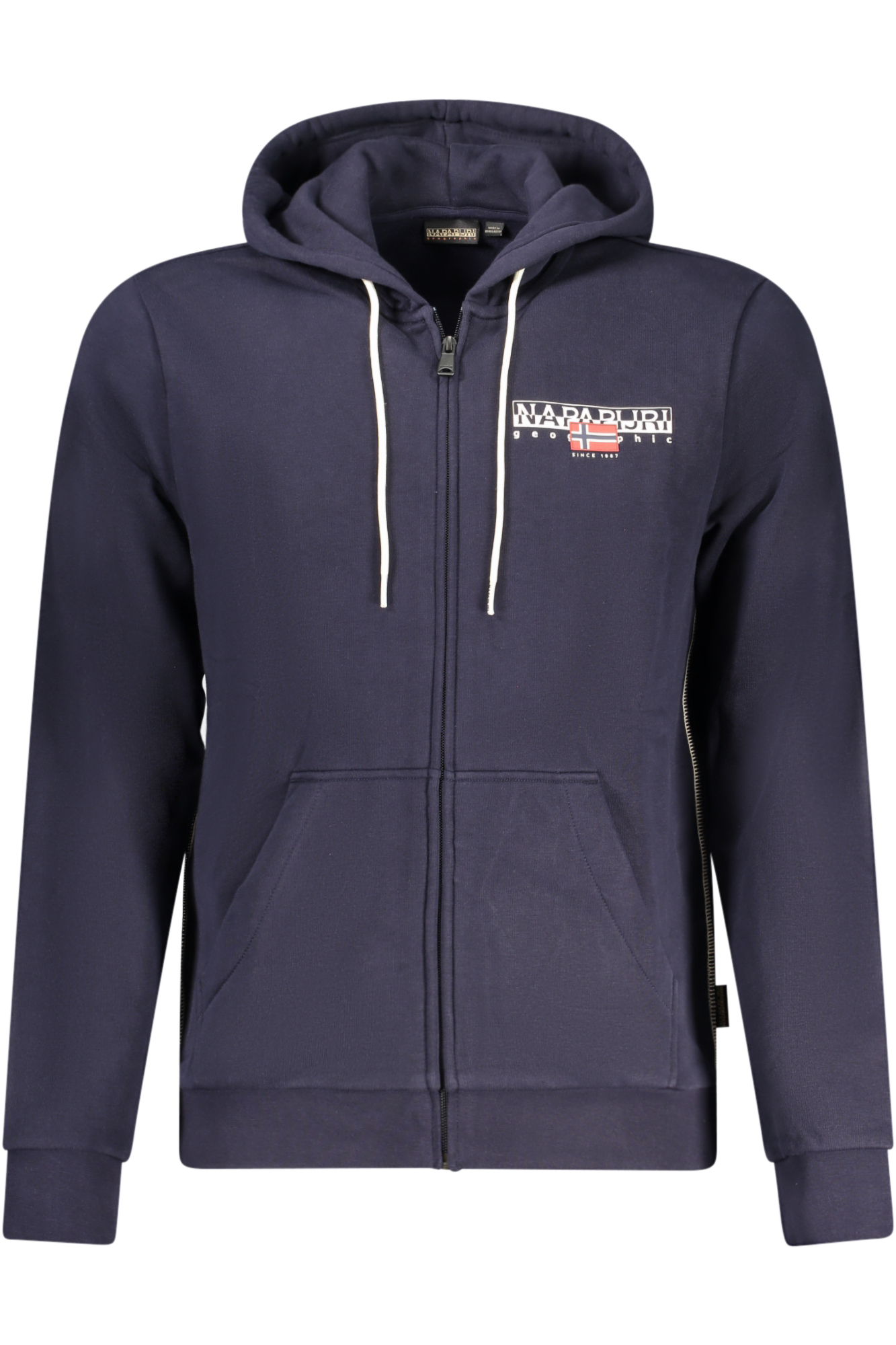 NAPAPIJRI MENS ZIP-UP SWEATSHIRT BLUE