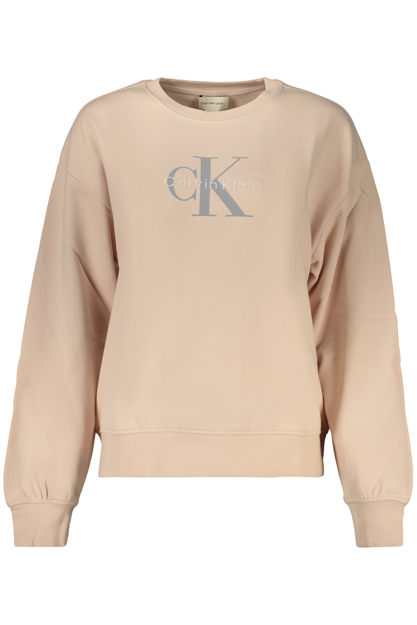 Mikina Calvin Klein bez kapucne, ružová