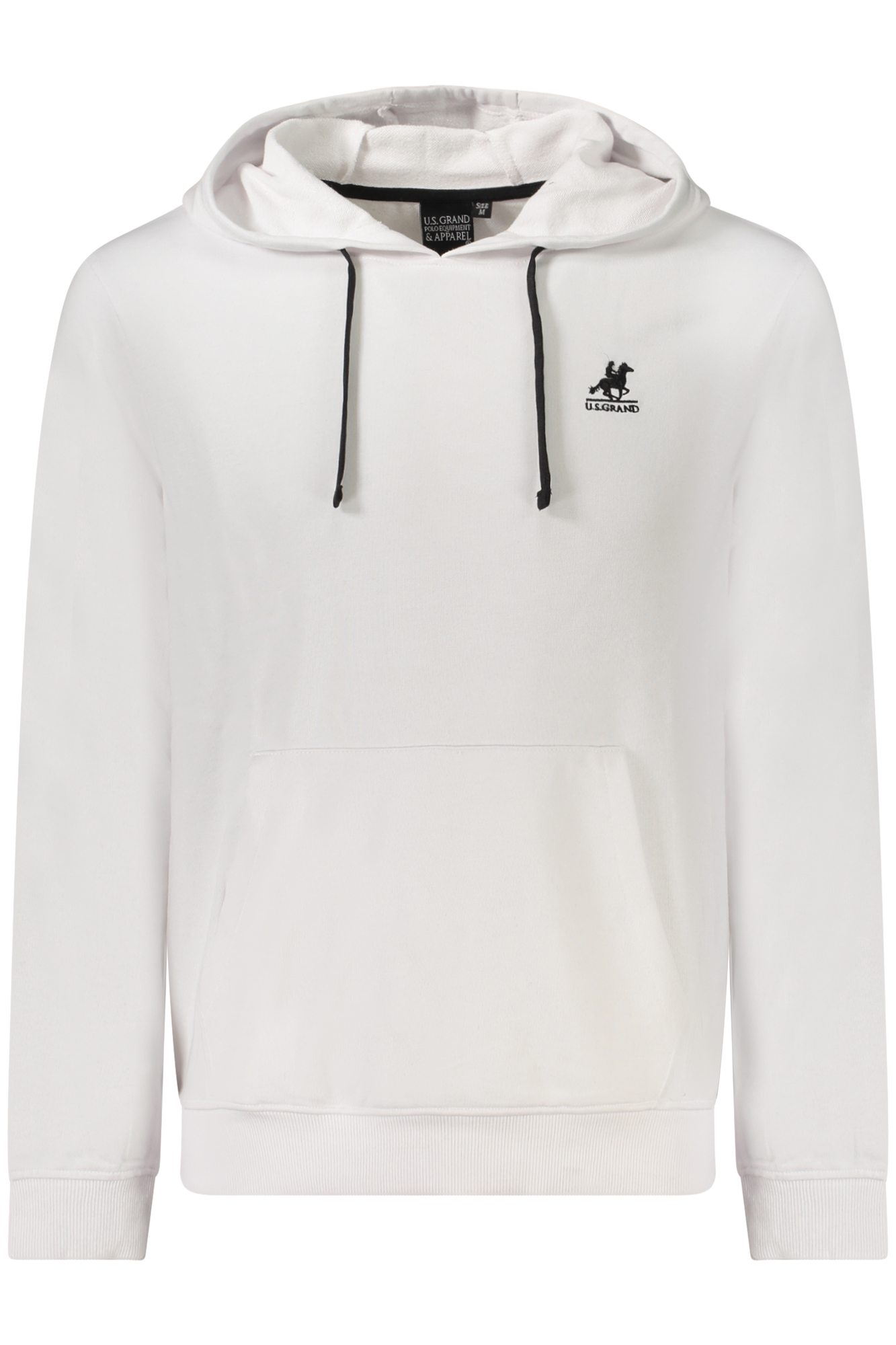 US GRAND POLO MEN&#039;S ZIP-UP SWEATSHIRT WHITE