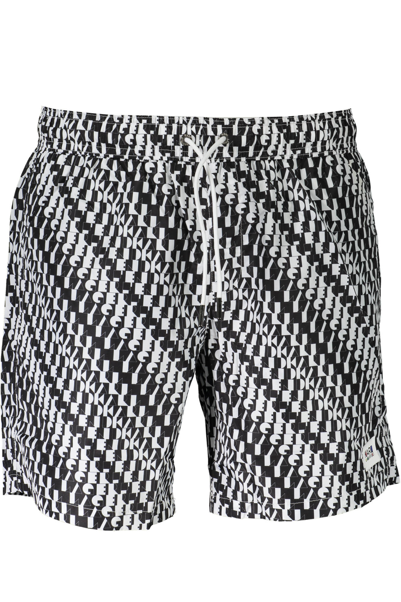 KARL LAGERFELD BEACHWEAR SWIMSUIT BOTTOM MEN WHITE