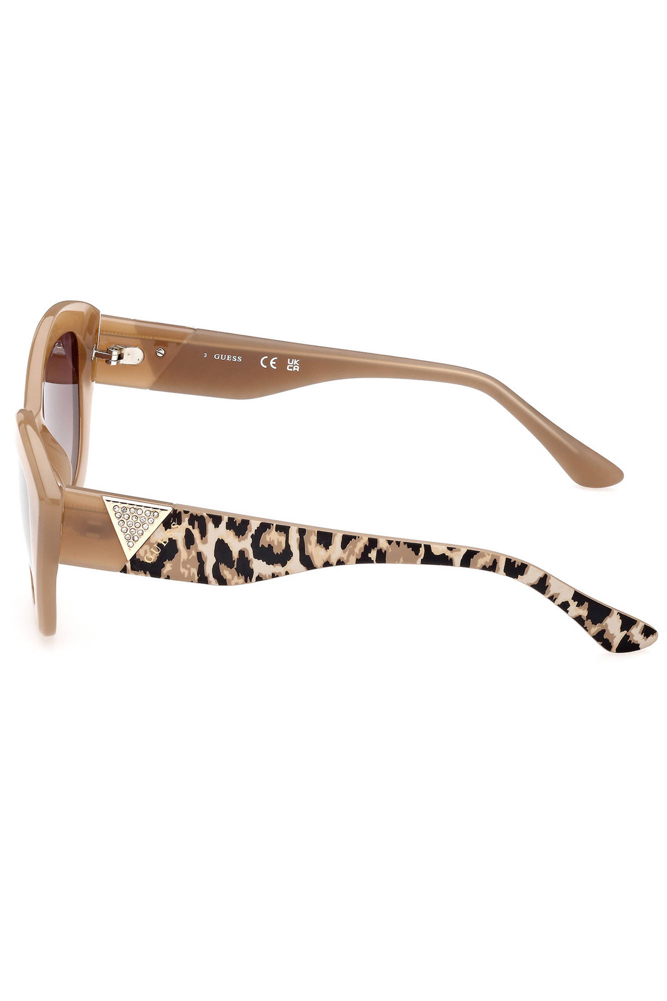 GUESS JEANS BEIGE WOMEN'S SUNGLASSES