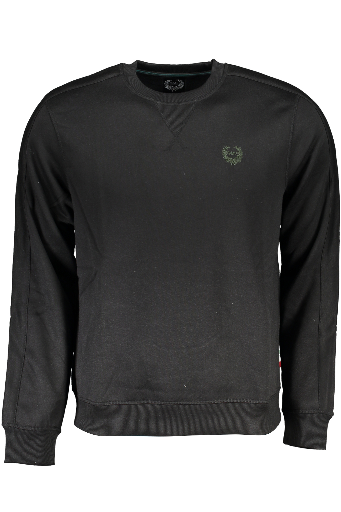 GIAN MARCO VENTURI BLACK MENS ZIPLESS SWEATSHIRT