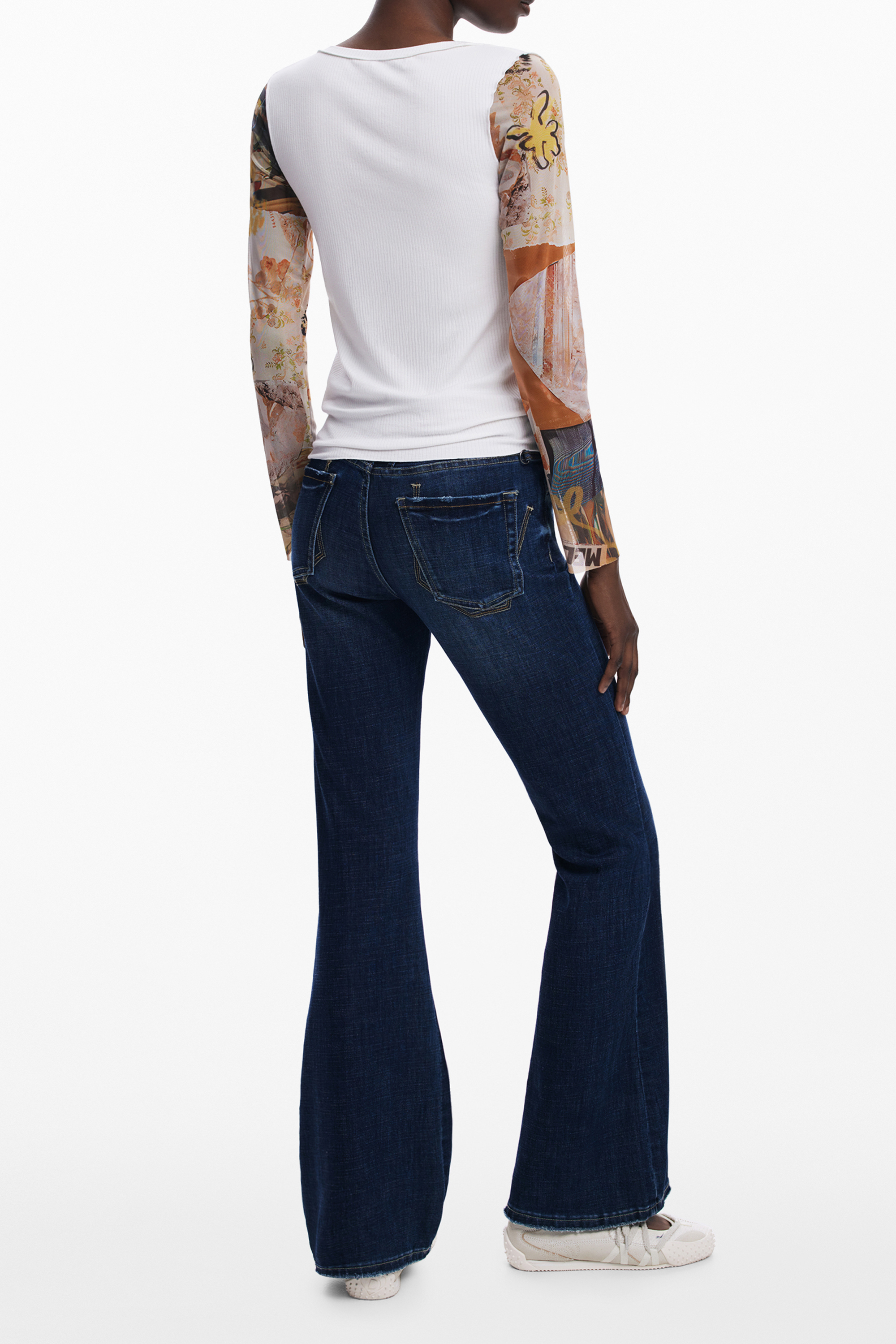 Pulover alb pentru femei Desigual