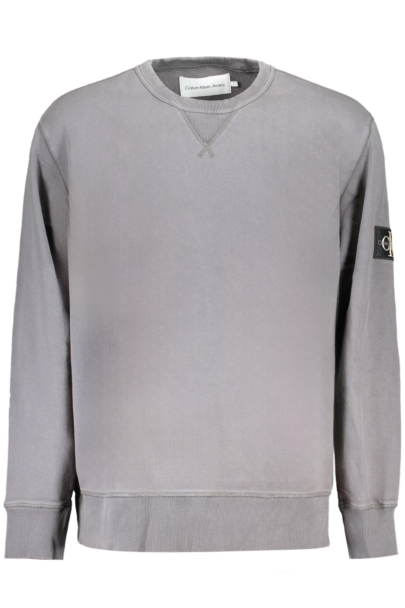 CALVIN KLEIN MENS GRAY ZIPLESS SWEATSHIRT