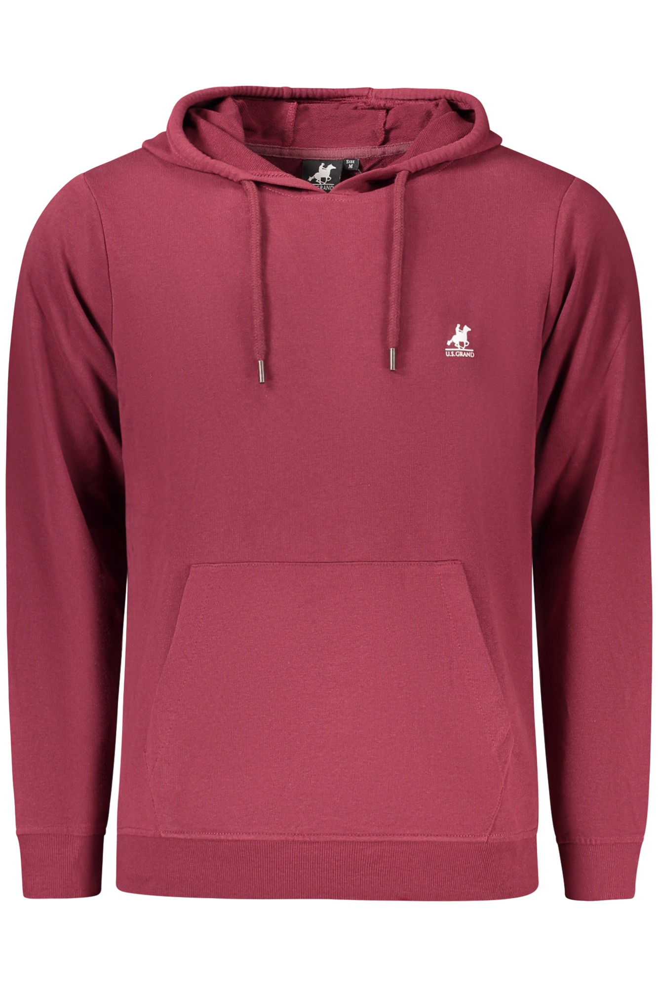 Червен мъжки суитшърт без качулка