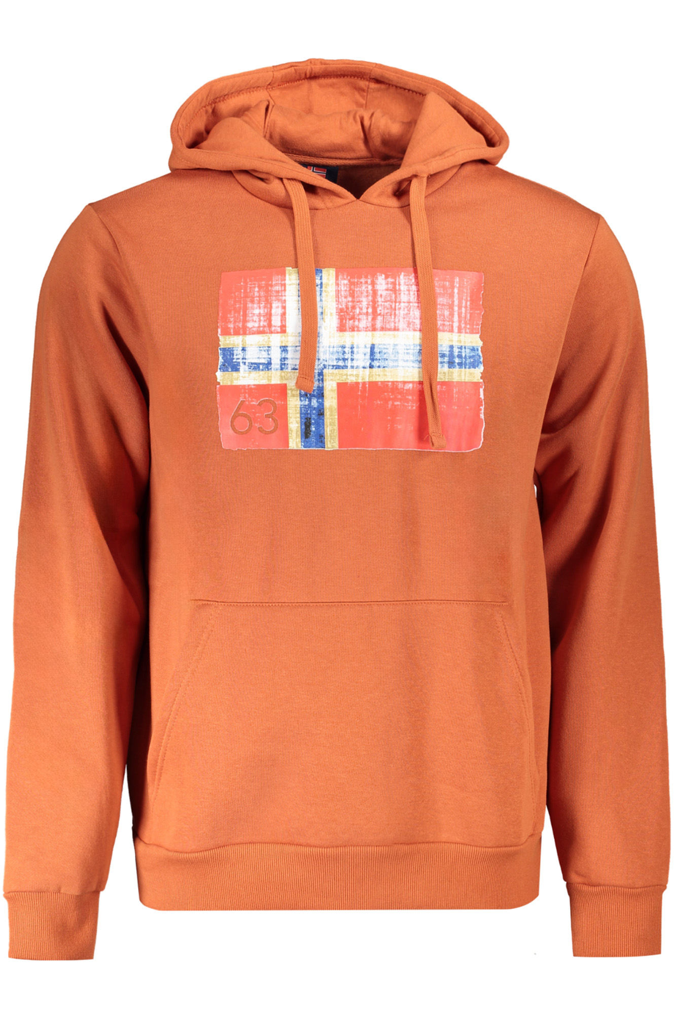 NORWAY 1963 MEN&#039;S BROWN ZIP-UP SWEATSHIRT