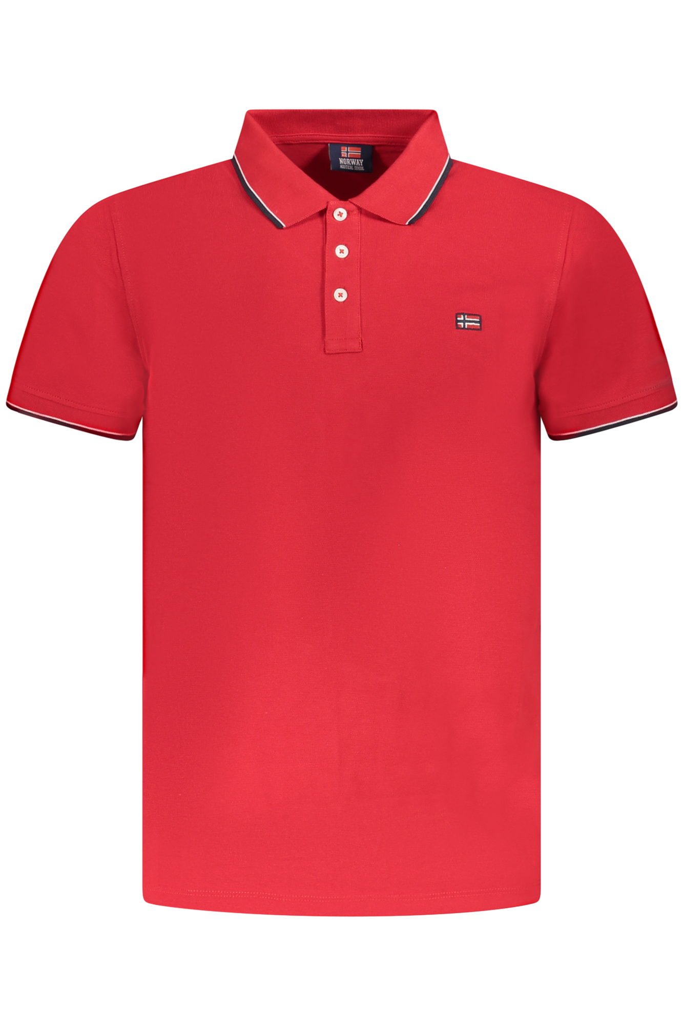 NORWAY 1963 MEN'S SHORT SLEEVE POLO SHIRT RED