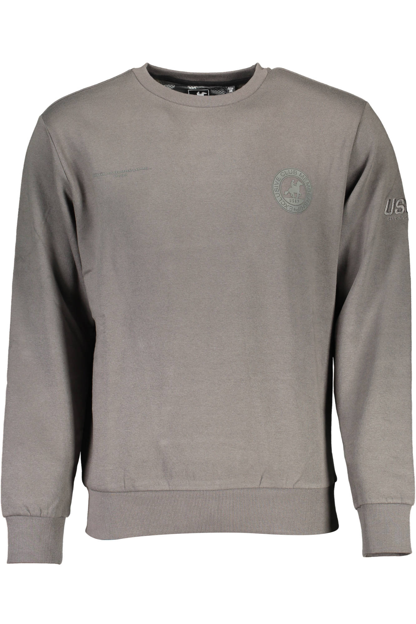 US GRAND POLO SWEATSHIRT WITHOUT ZIP MAN GRAY