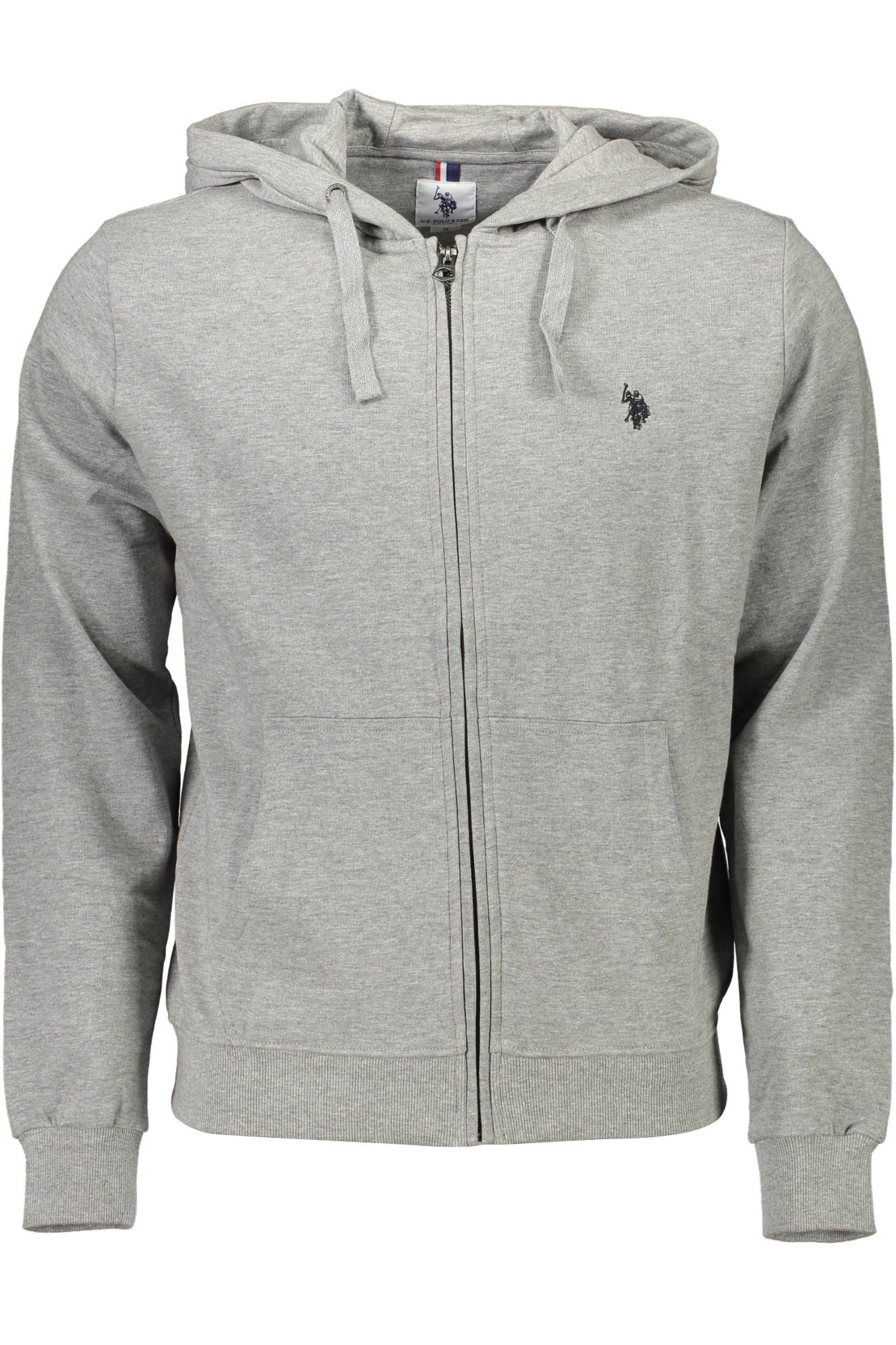 US POLO GRAY MEN&#039;S SWEATSHIRT WITH ZIP
