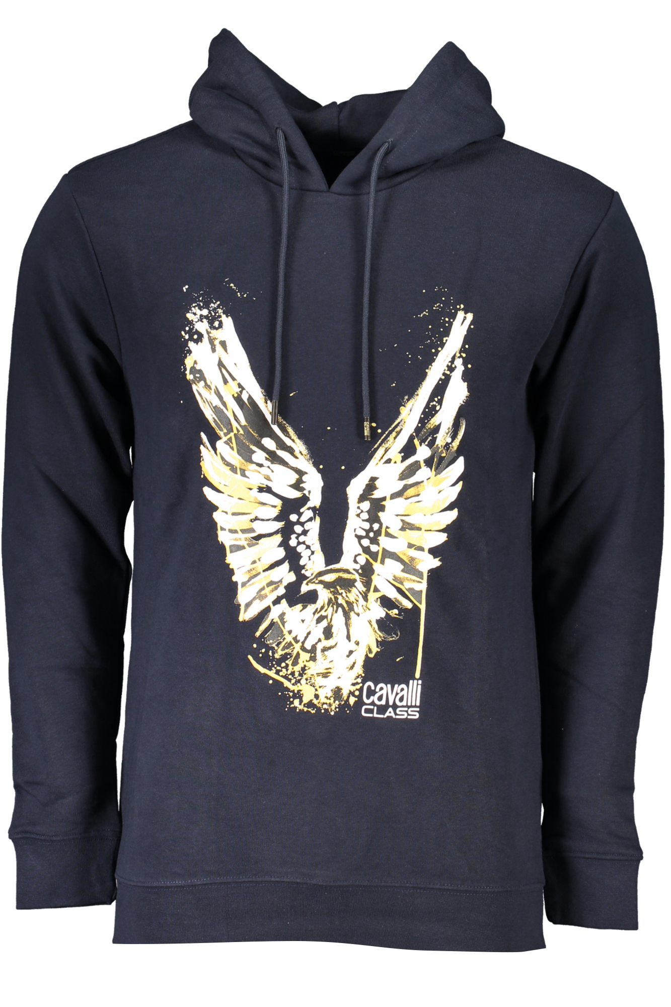 CAVALLI CLASS MEN&#039;S BLUE ZIPLESS SWEATSHIRT