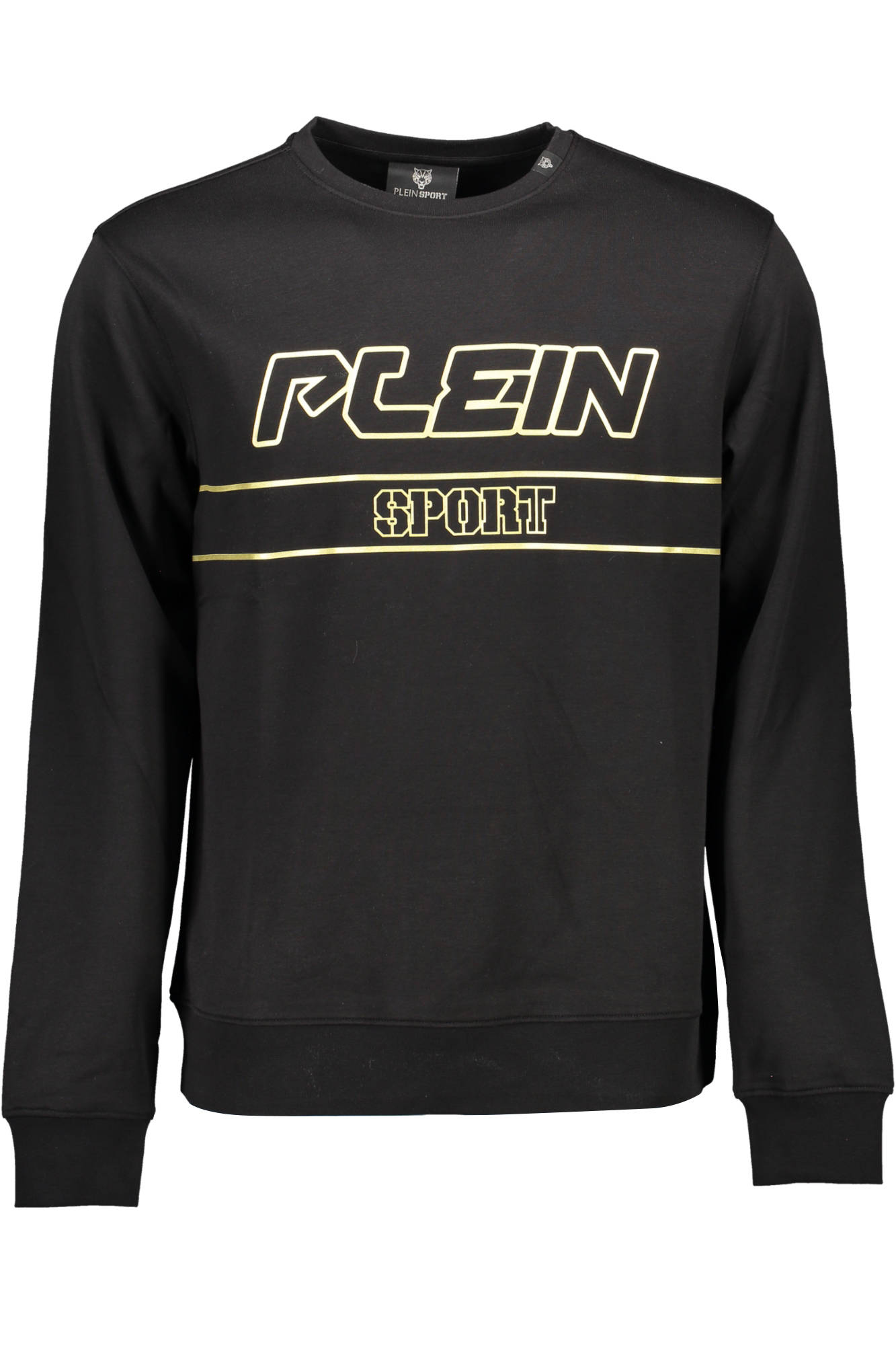 PLEIN SPORT MEN'S BLACK ZIP-UP SWEATSHIRT