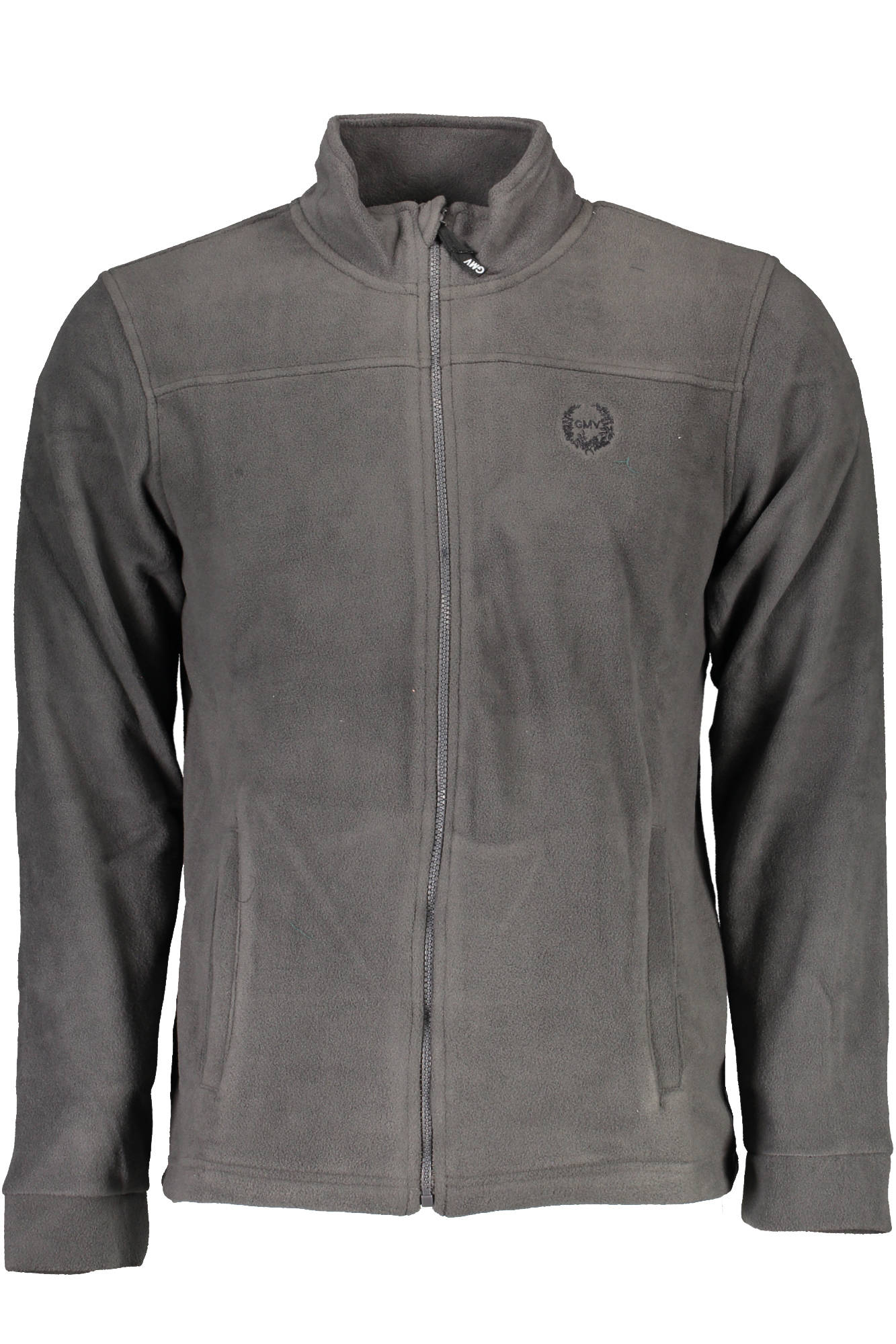 GIAN MARCO VENTURI MEN'S BLUE ZIP-UP SWEATSHIRT