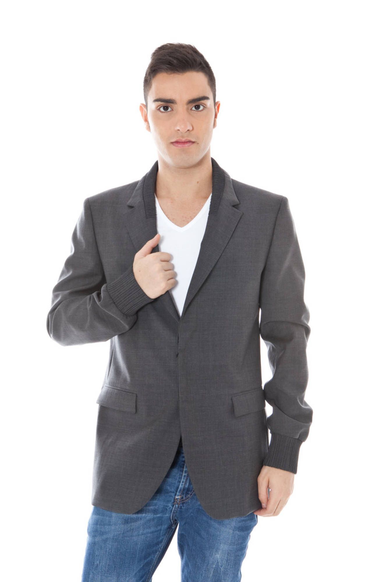 CALVIN KLEIN MEN&#039;S CLASSIC JACKET GRAY