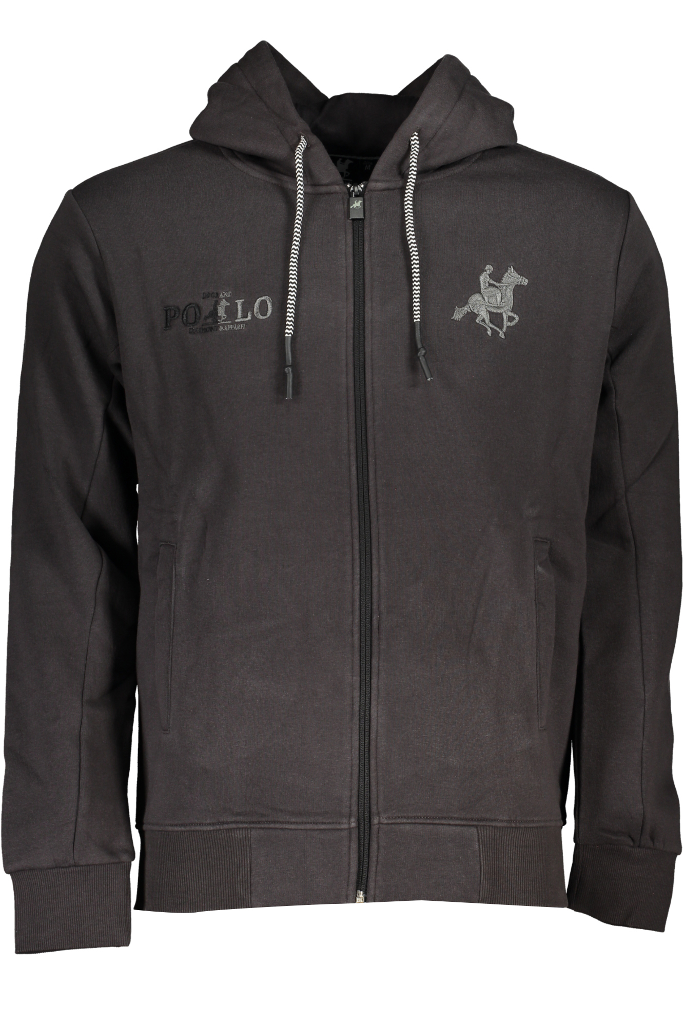 US GRAND POLO MEN'S GRAY ZIP SWEATSHIRT