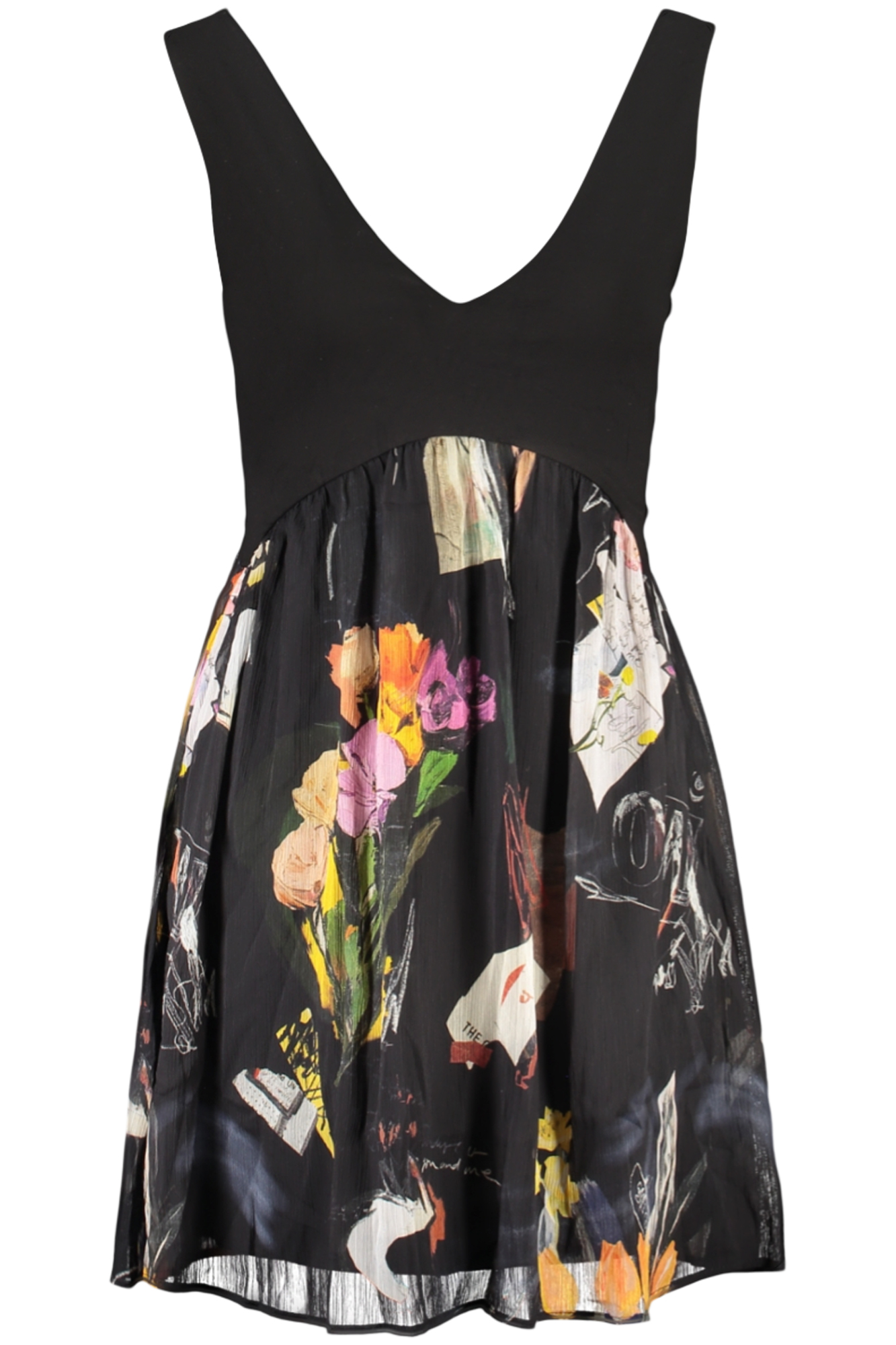 Черна мини рокля Desigual