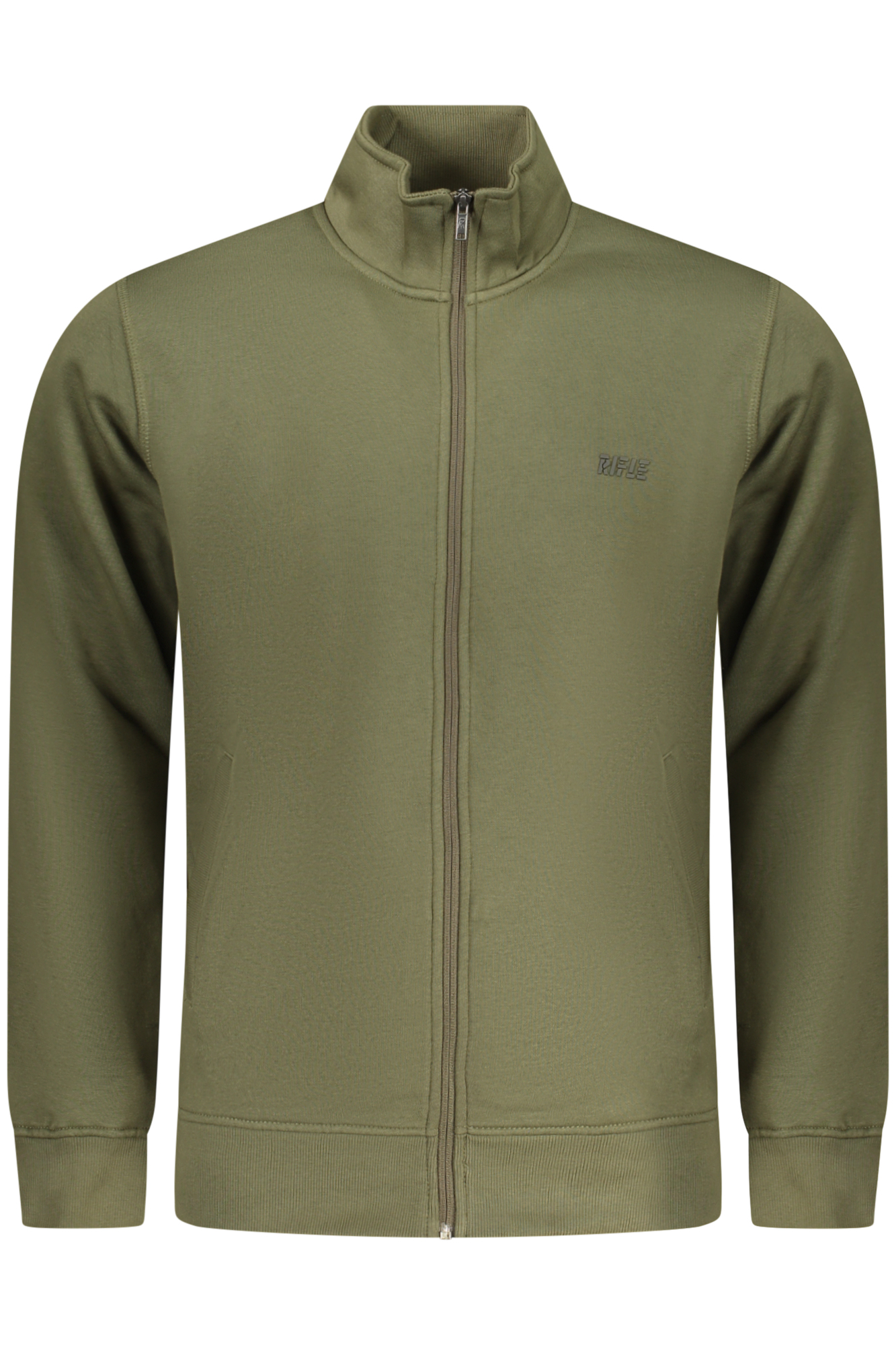 RIFLE MEN'S ZIP-UP SWEATSHIRT GREEN
