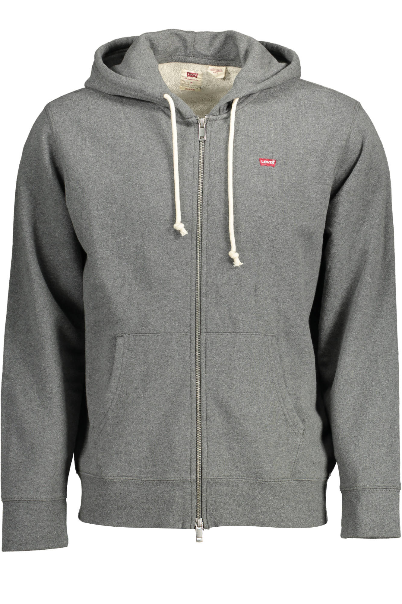 LEVI&#039;S SWEATSHIRT WITH ZIP MAN GRAY