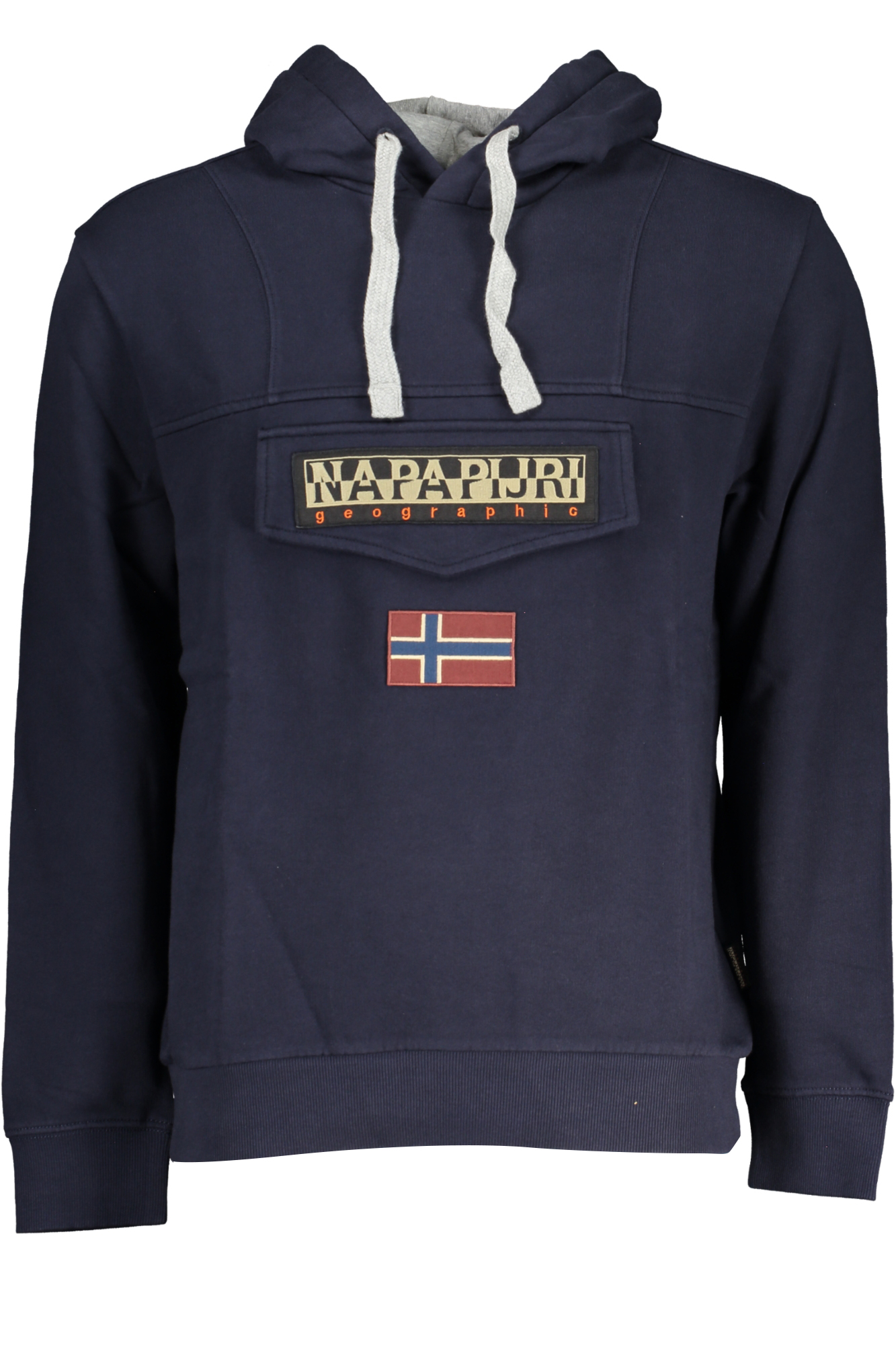 NAPAPIJRI MEN&#039;S BLUE ZIPLESS SWEATSHIRT