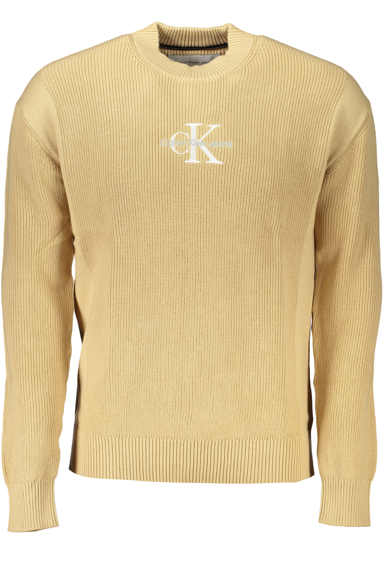 CALVIN KLEIN MEN&#039;S BEIGE SWEATER