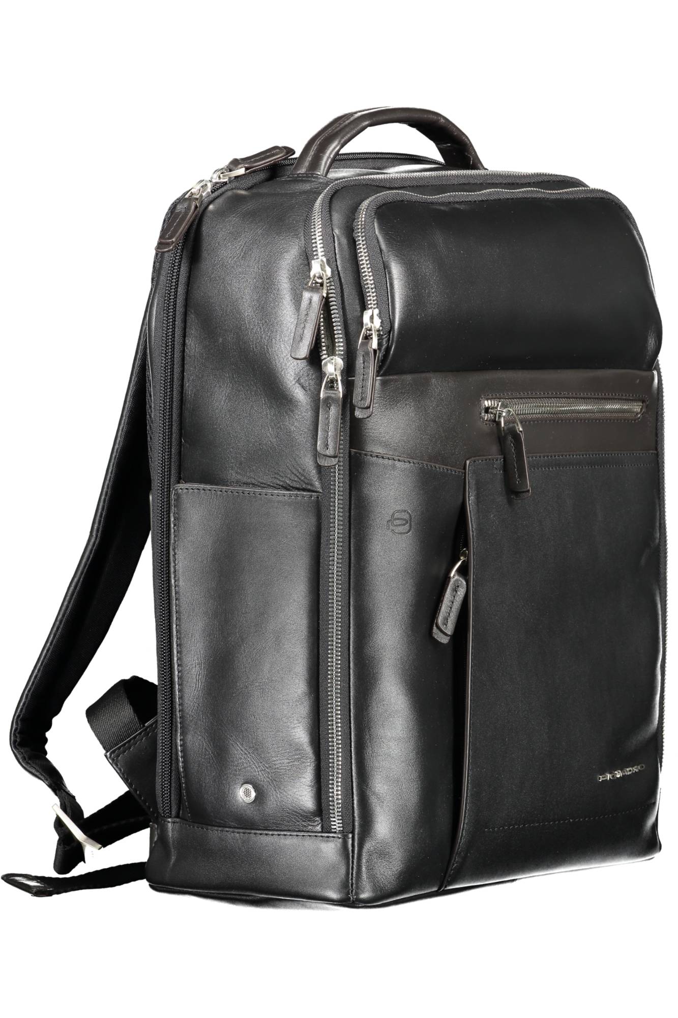 PIQUADRO MEN&#039;S BLACK BACKPACK