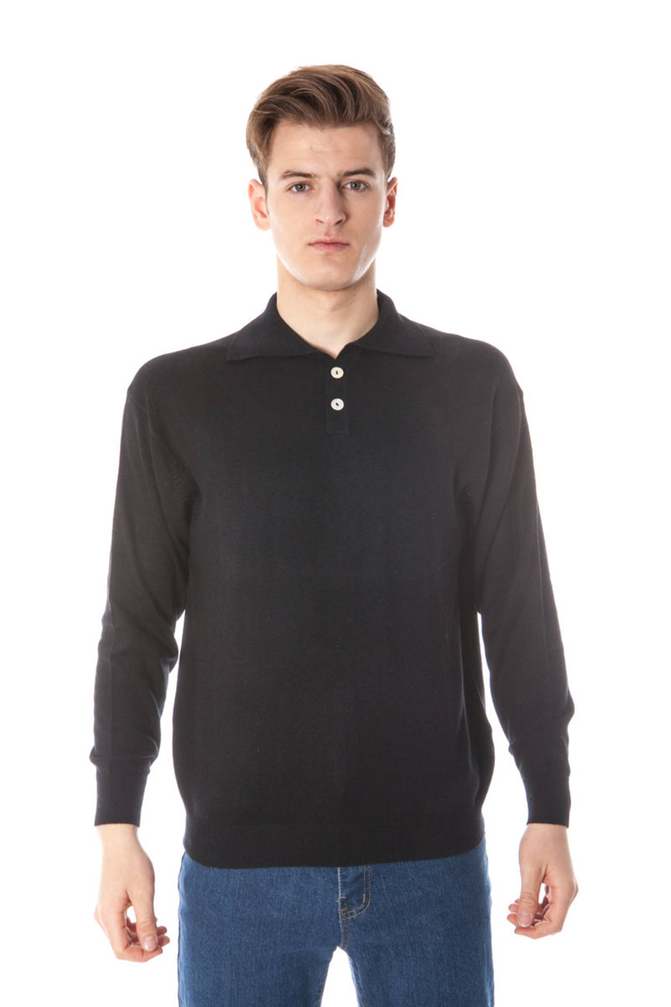 YUKO MEN&#039;S BLACK SWEATER
