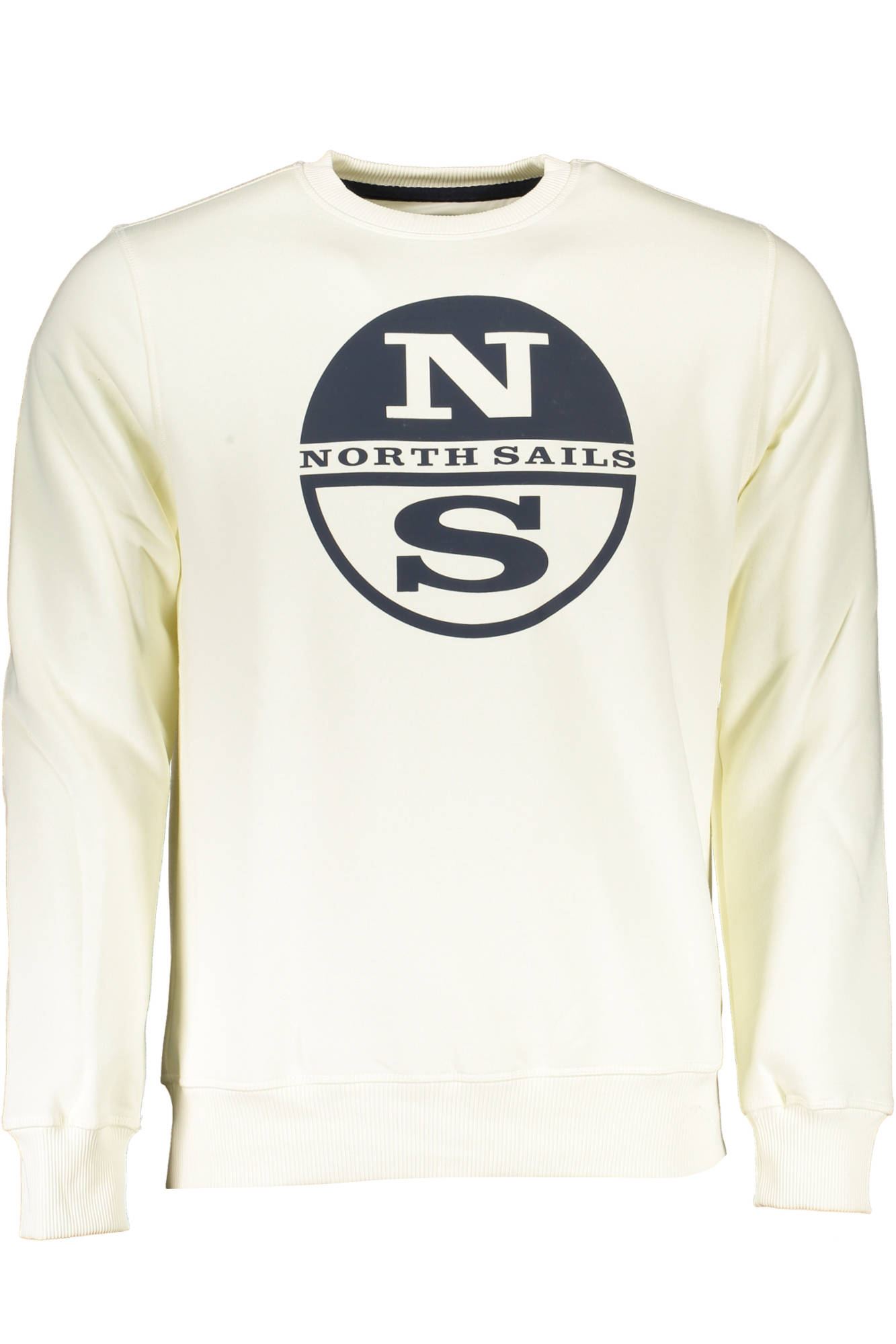 NORTH SAILS WHITE MEN&#039;S SWEATSHIRT WITHOUT ZIP