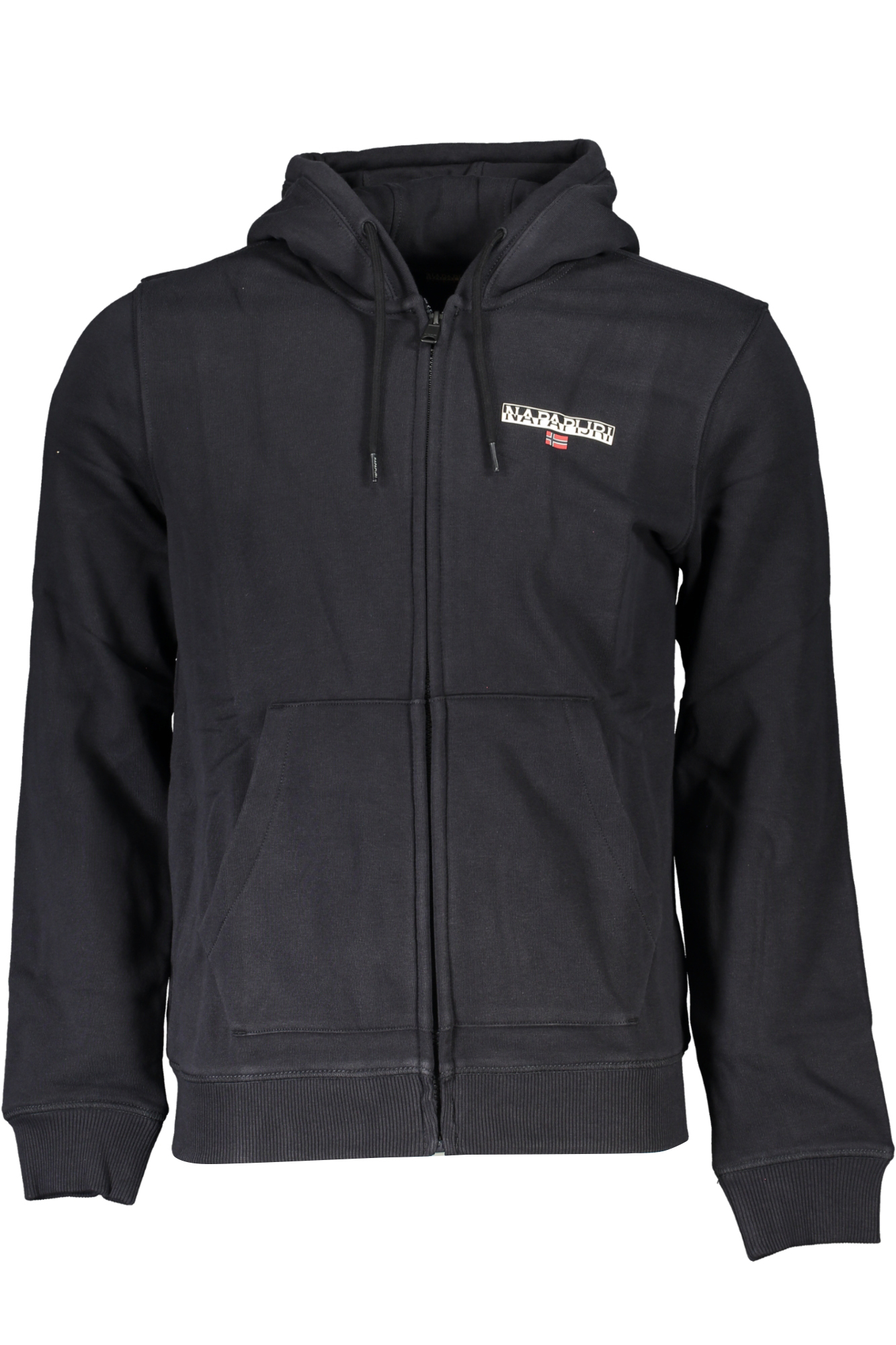 NAPAPIJRI MEN&#039;S BLACK ZIP SWEATSHIRT