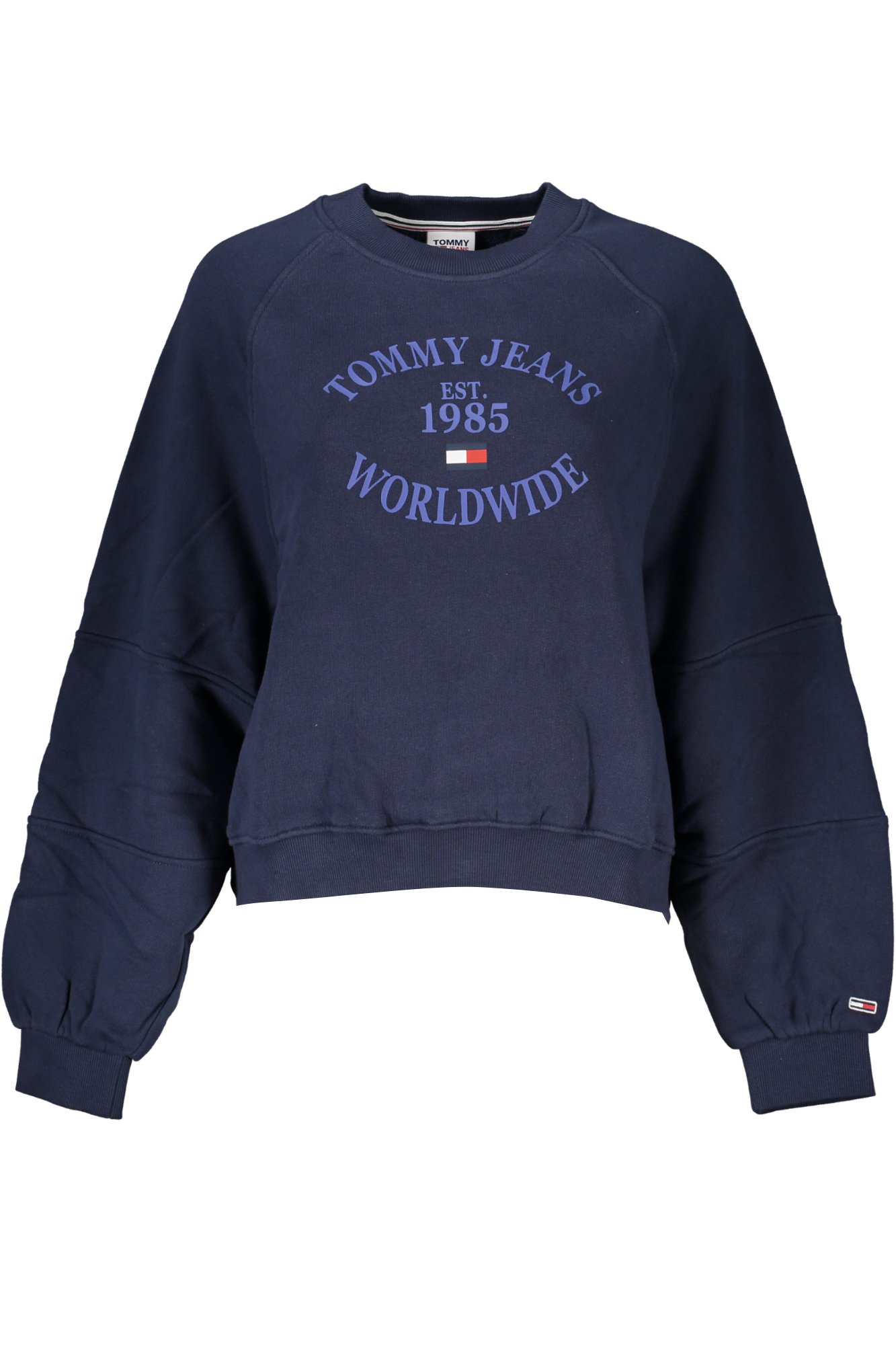 TOMMY HILFIGER WOMEN&#039;S BLUE ZIPLESS SWEATSHIRT