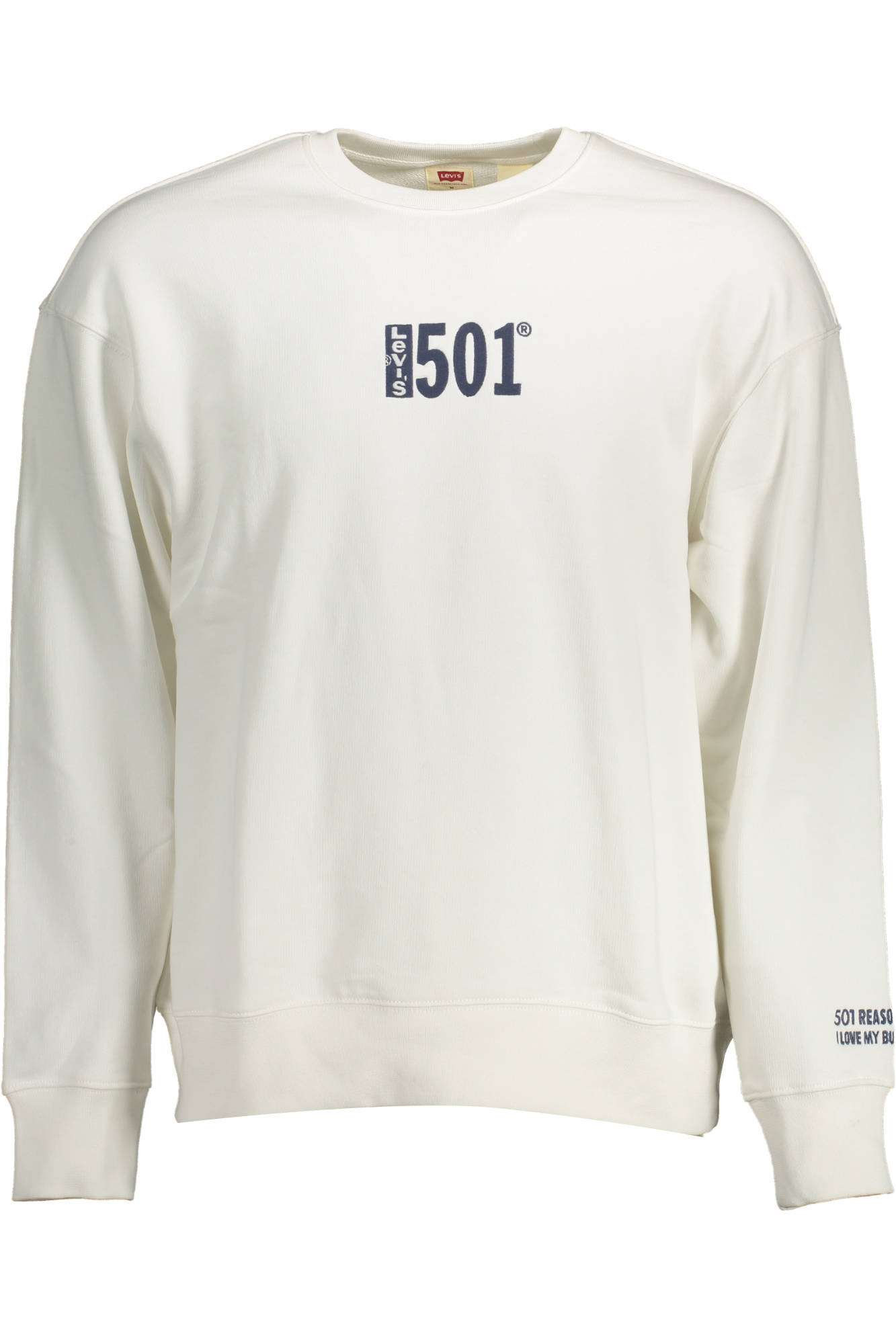 LEVI&#039;S SWEATSHIRT WITHOUT ZIP MAN WHITE