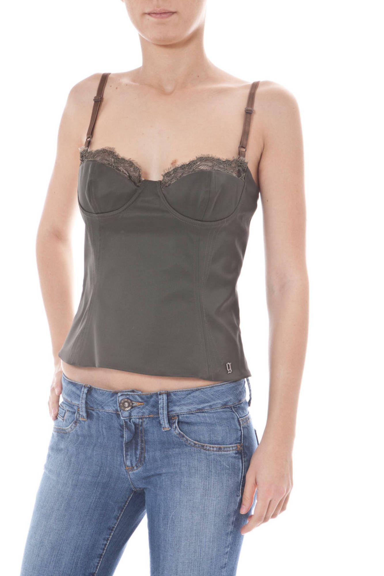 Top verde pentru femei John Galliano