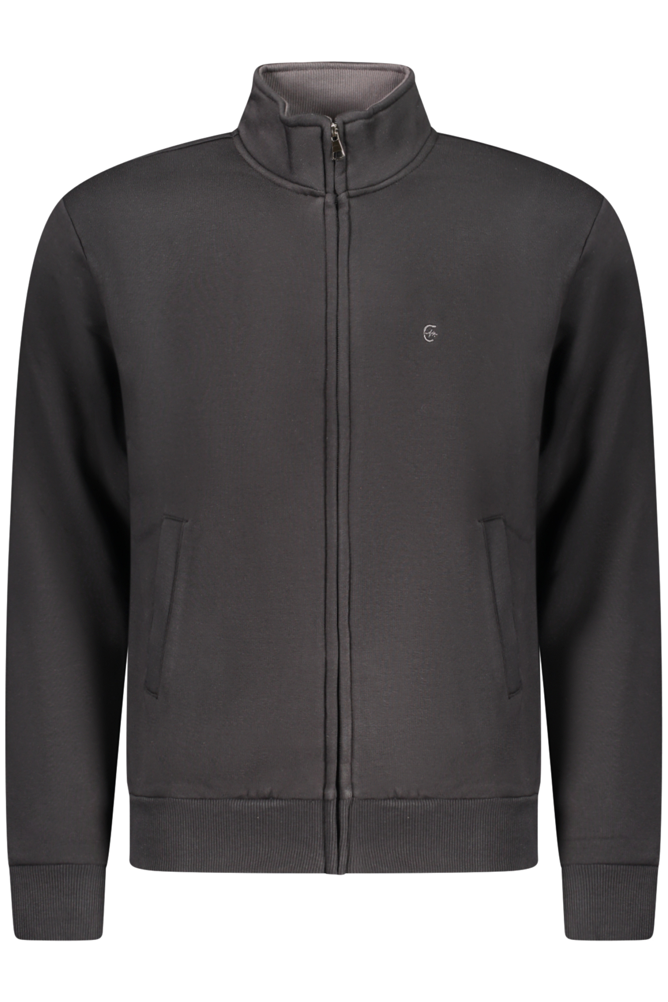 Черен мъжки суитшърт с цип