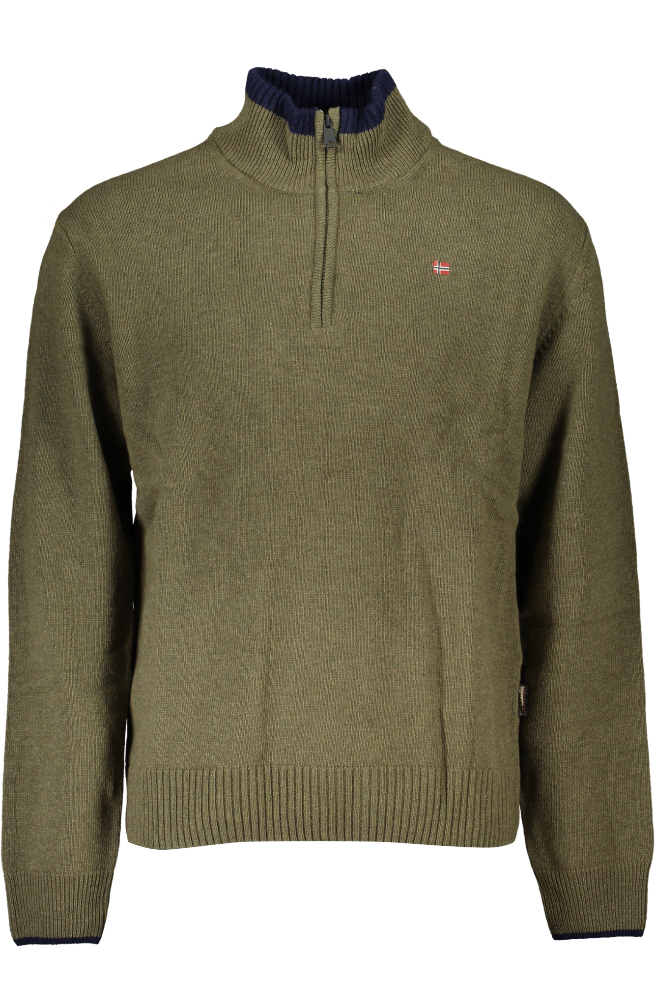 NAPAPIJRI GREEN MEN&#039;S SWEATER
