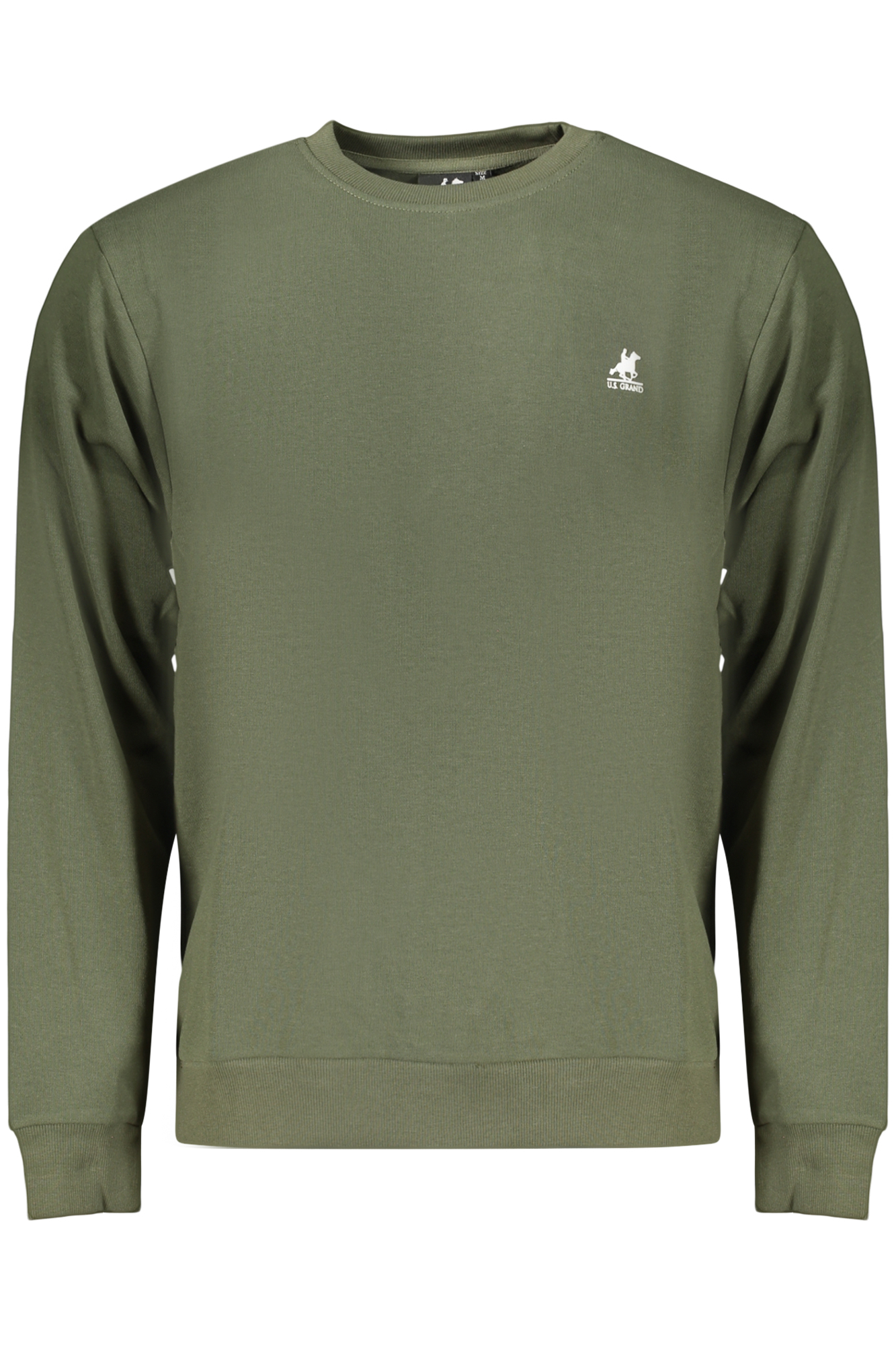 Суичър с цип в маслиненозелен цвят