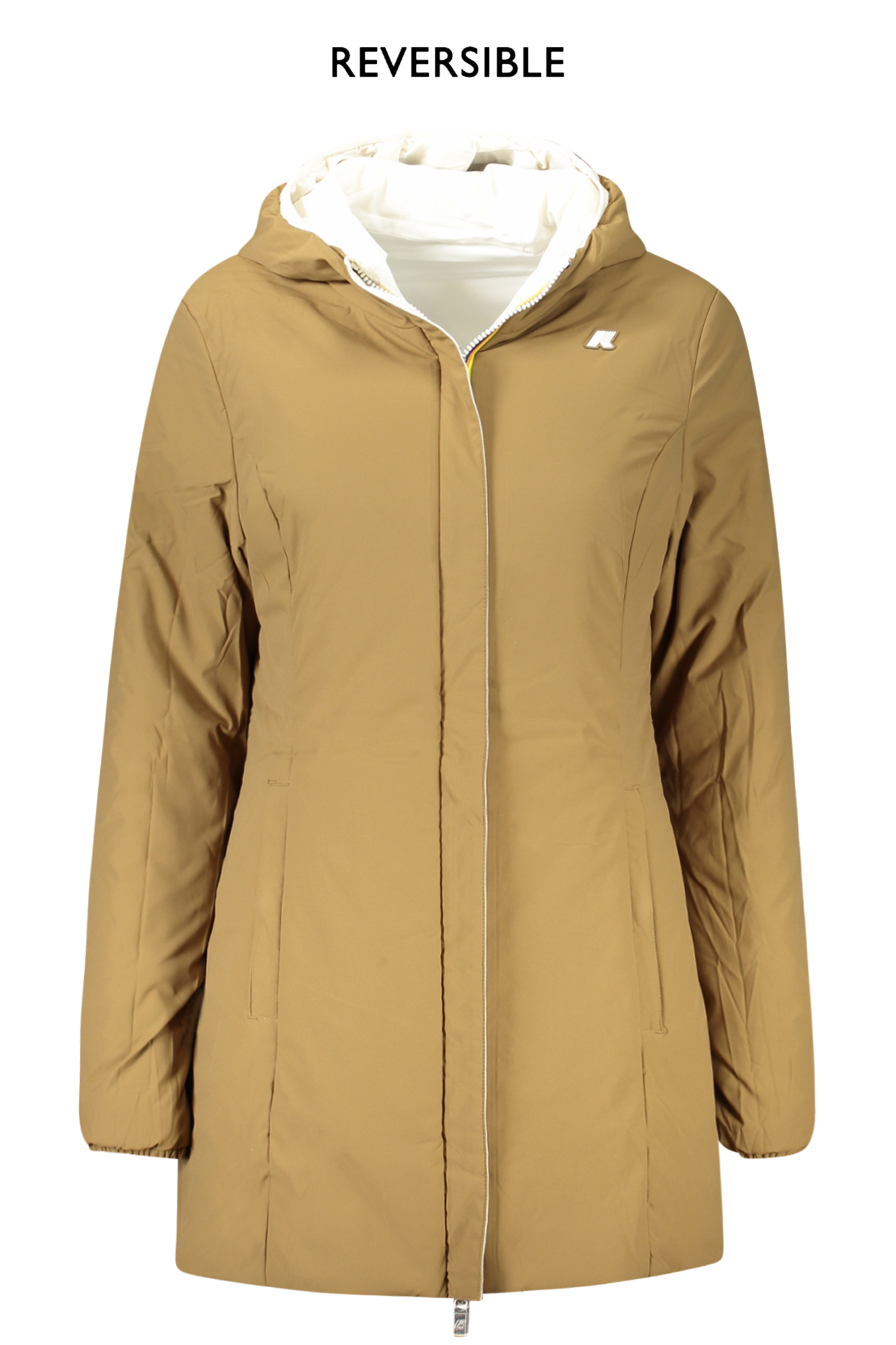 Jachetă albă reversibilă pentru femei K-WAY