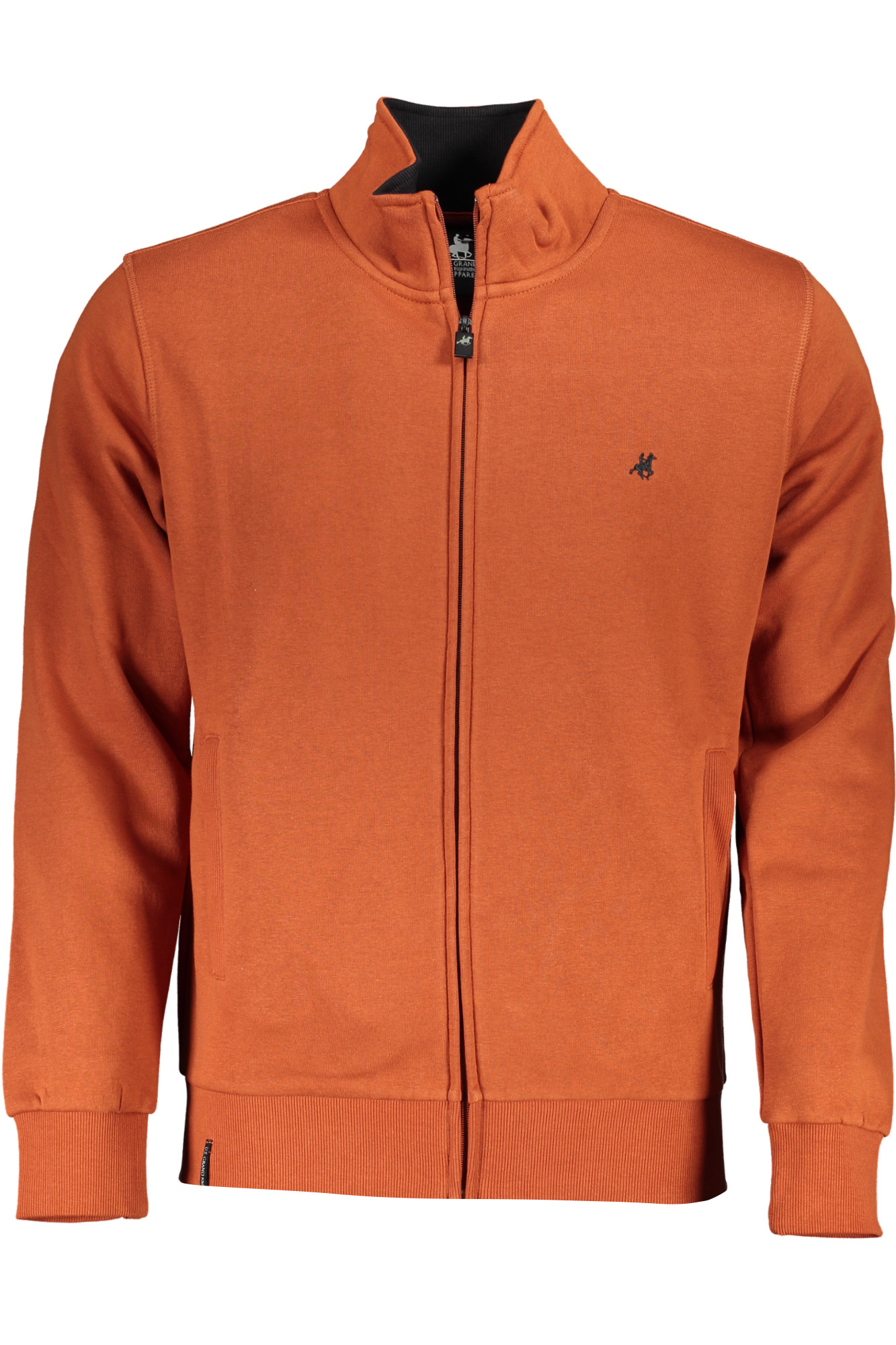 US GRAND POLO MEN'S BRONZE ZIP SWEATSHIRT