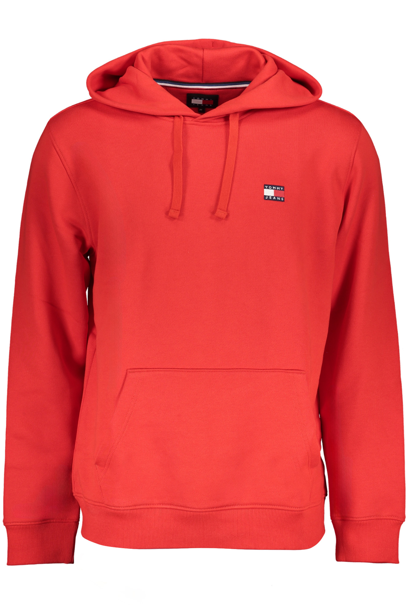 TOMMY HILFIGER MEN&#039;S RED ZIP-OUT SWEATSHIRT