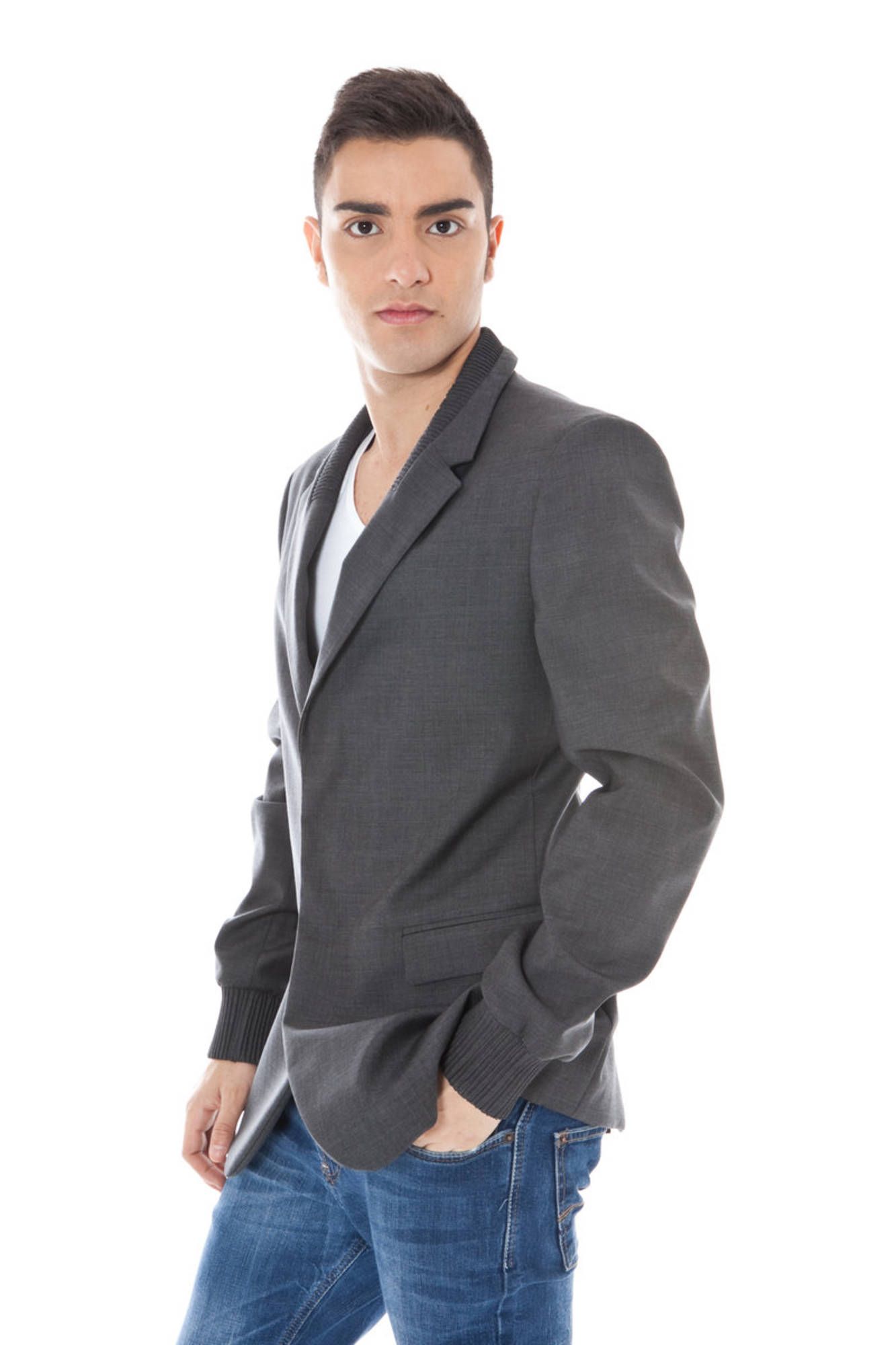 CALVIN KLEIN MEN&#039;S CLASSIC JACKET GRAY
