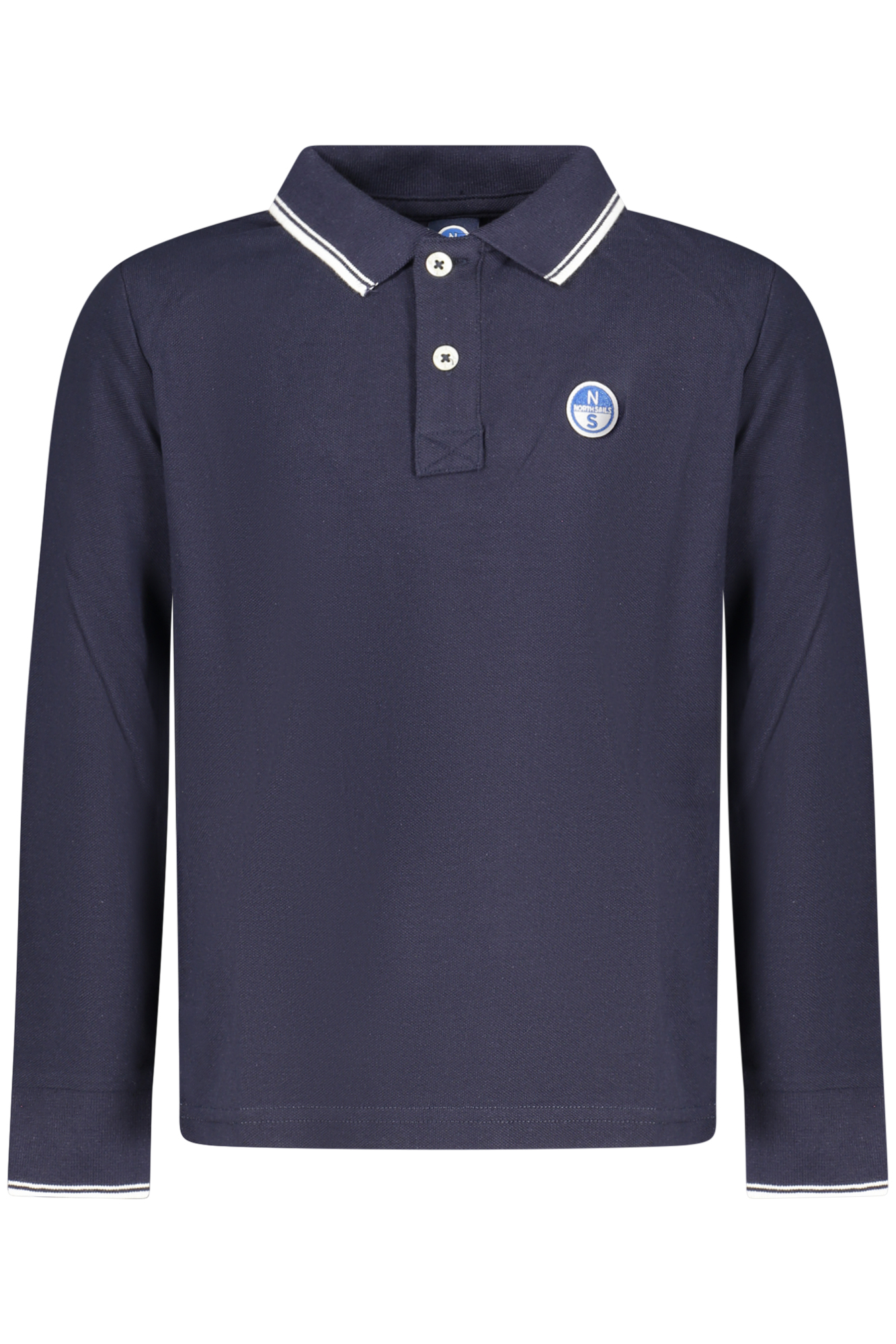 NORTH SAILS KIDS' LONG-SLEEVED POLO SHIRT, BLUE