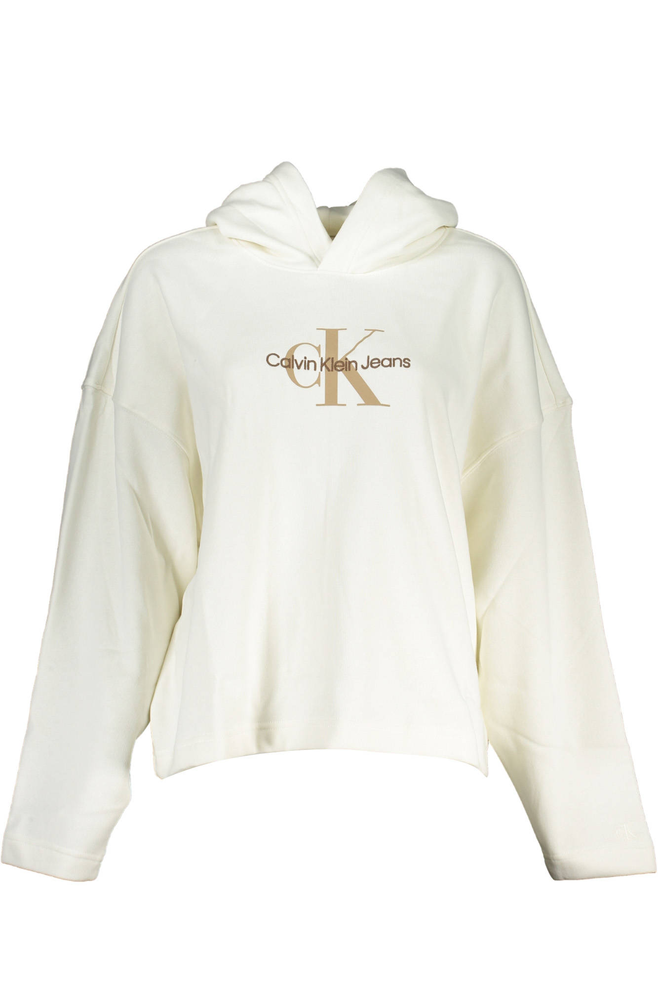 CALVIN KLEIN WOMEN'S SWEATSHIRT WITHOUT ZIP WHITE
