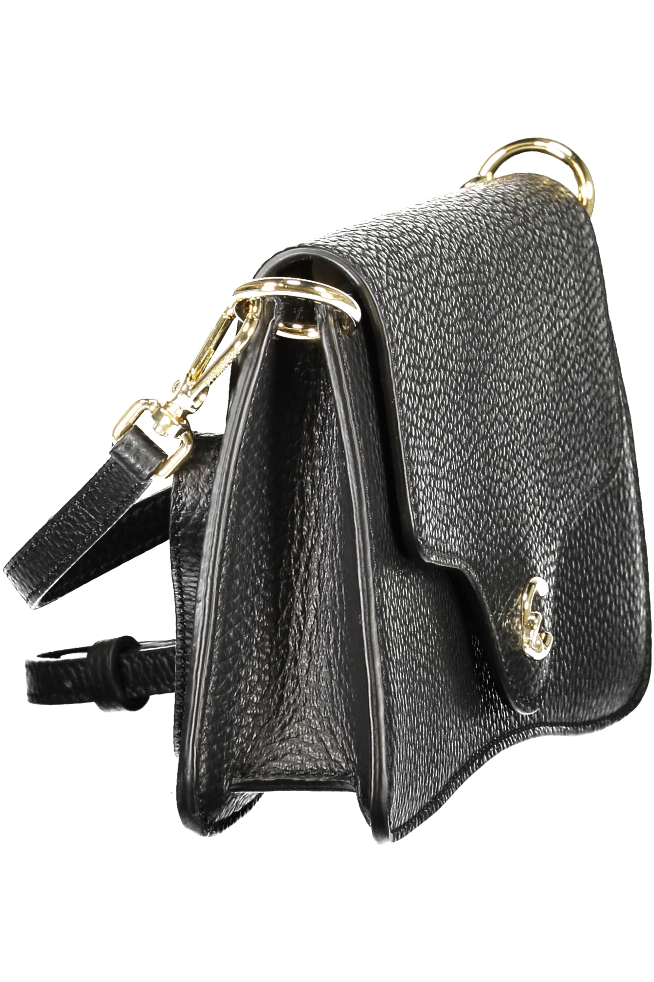 Geantă de mână din piele neagră