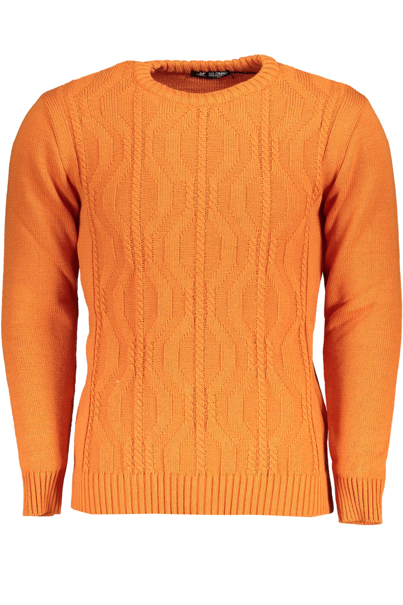 US GRAND POLO MENS ORANGE SWEATER