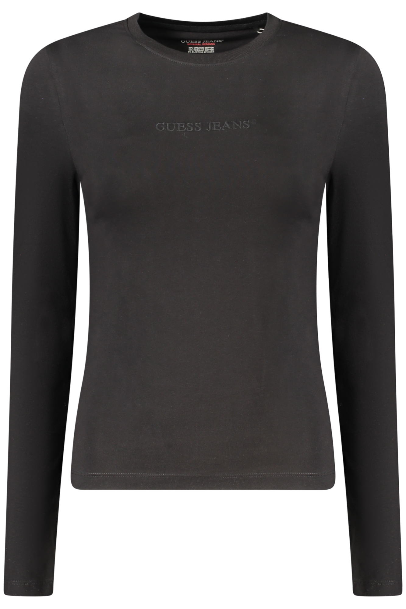 GUESS JEANS LONG SLEEVE T-SHIRT WOMEN BLACK