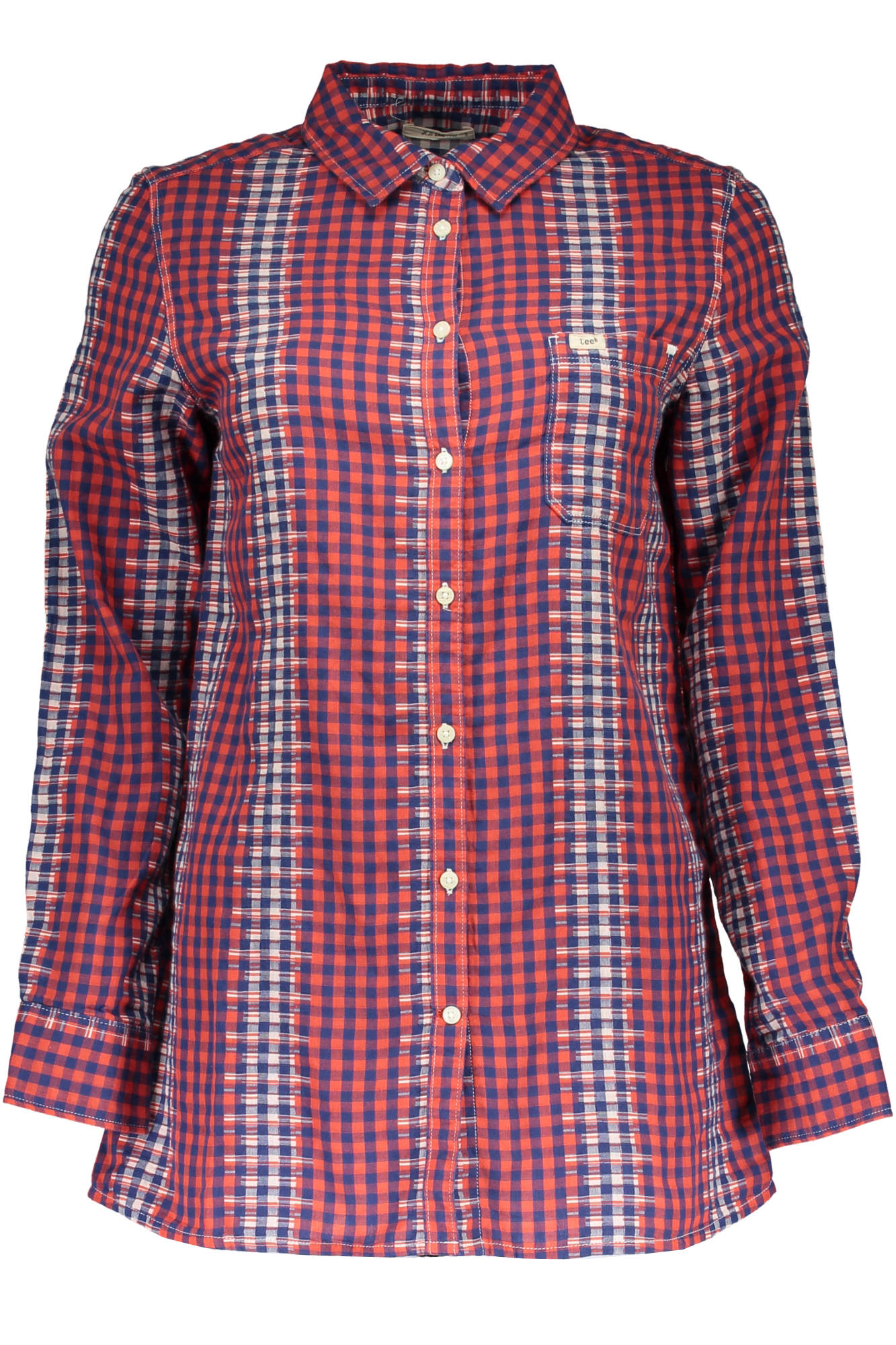 LEE MEN&#039;S RED LONG SLEEVE SHIRT