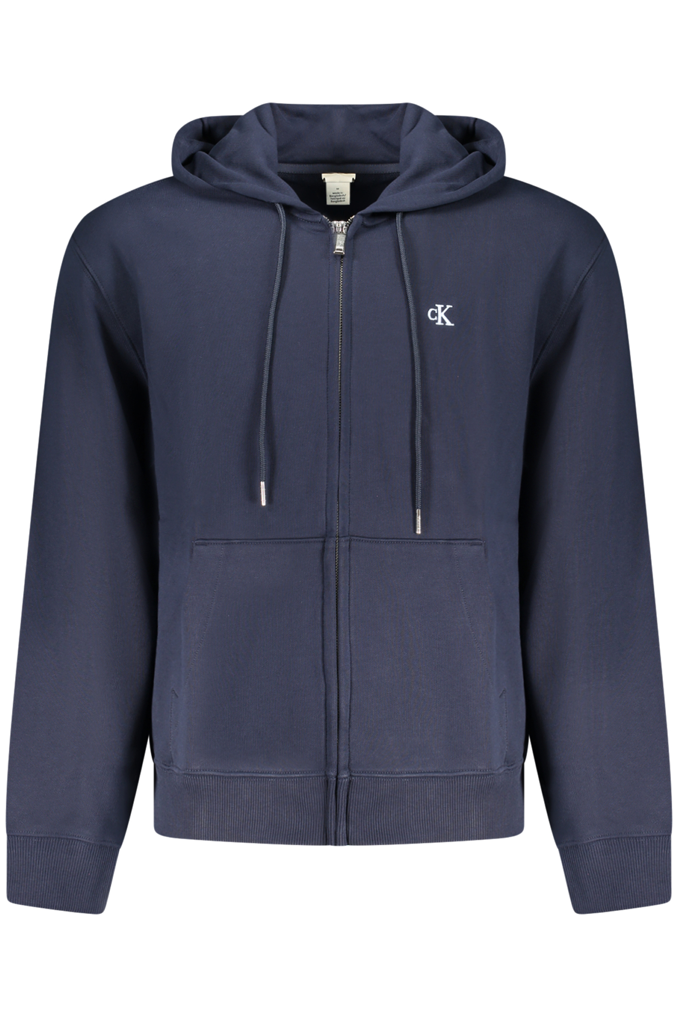 CALVIN KLEIN MEN'S BLUE ZIP-UP SWEATSHIRT