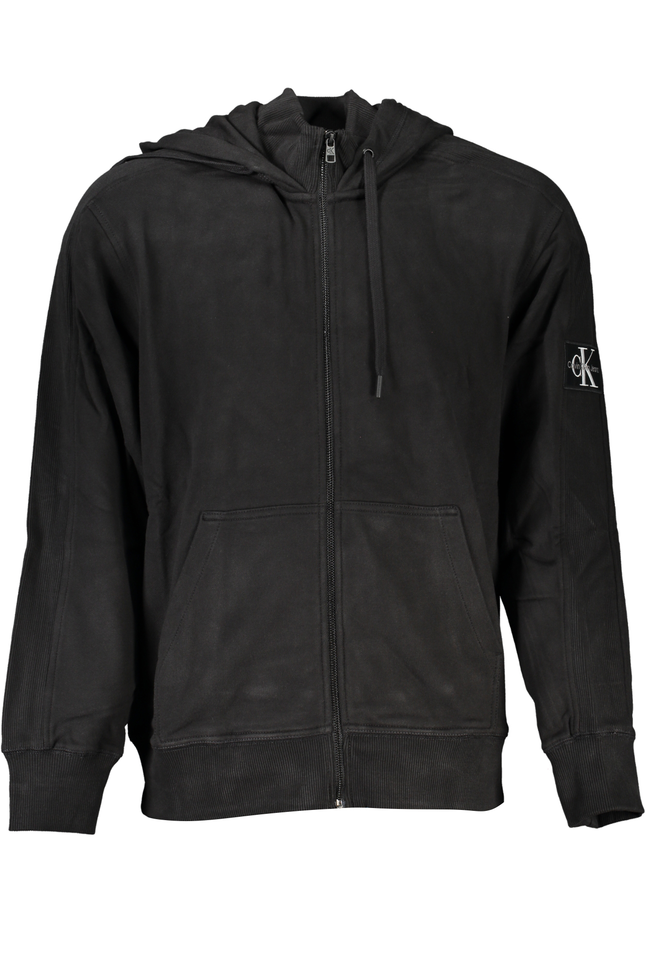 CALVIN KLEIN MENS BLACK ZIP SWEATSHIRT