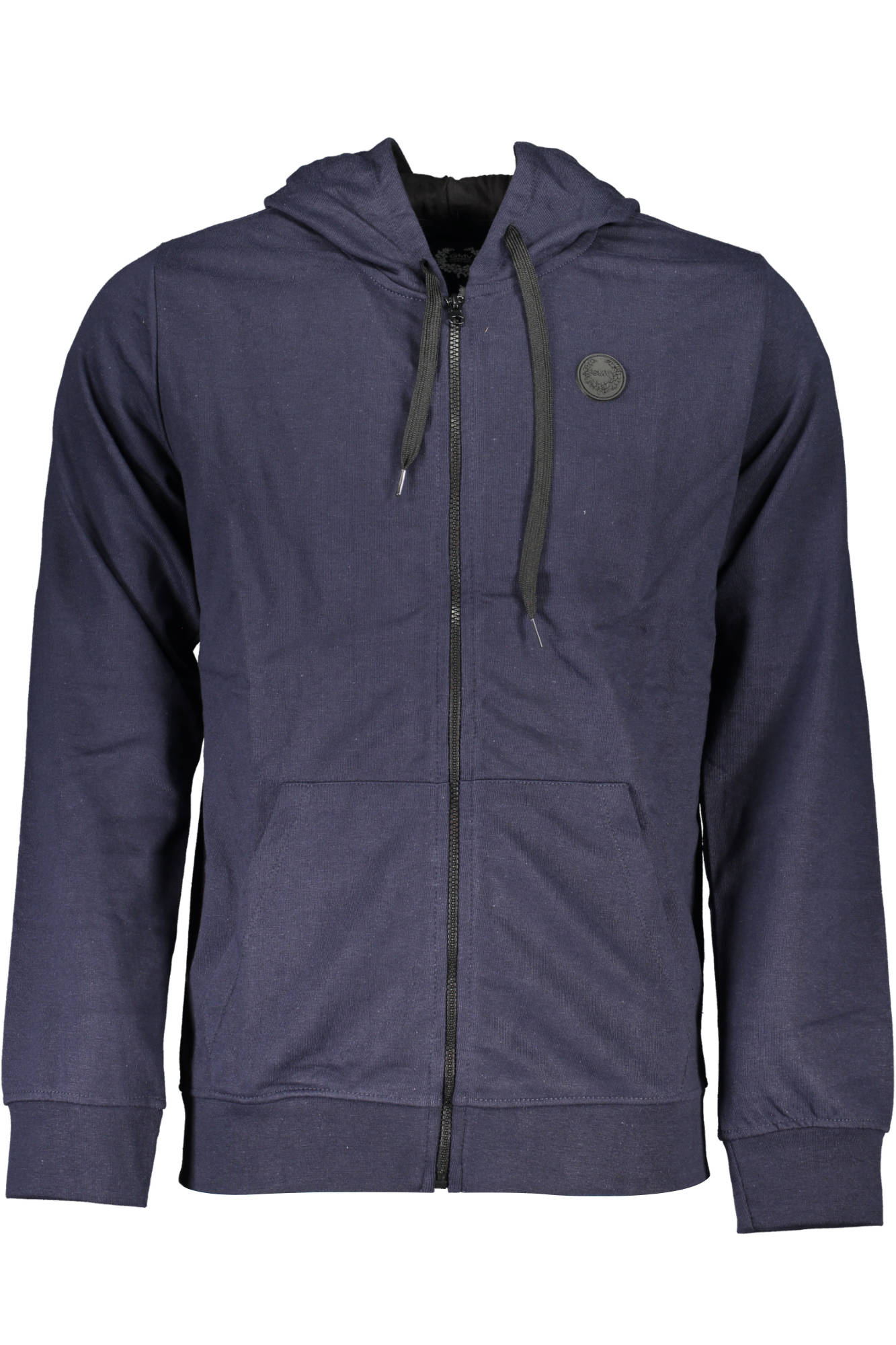 GIAN MARCO VENTURI MENS BLUE ZIP-UP SWEATSHIRT