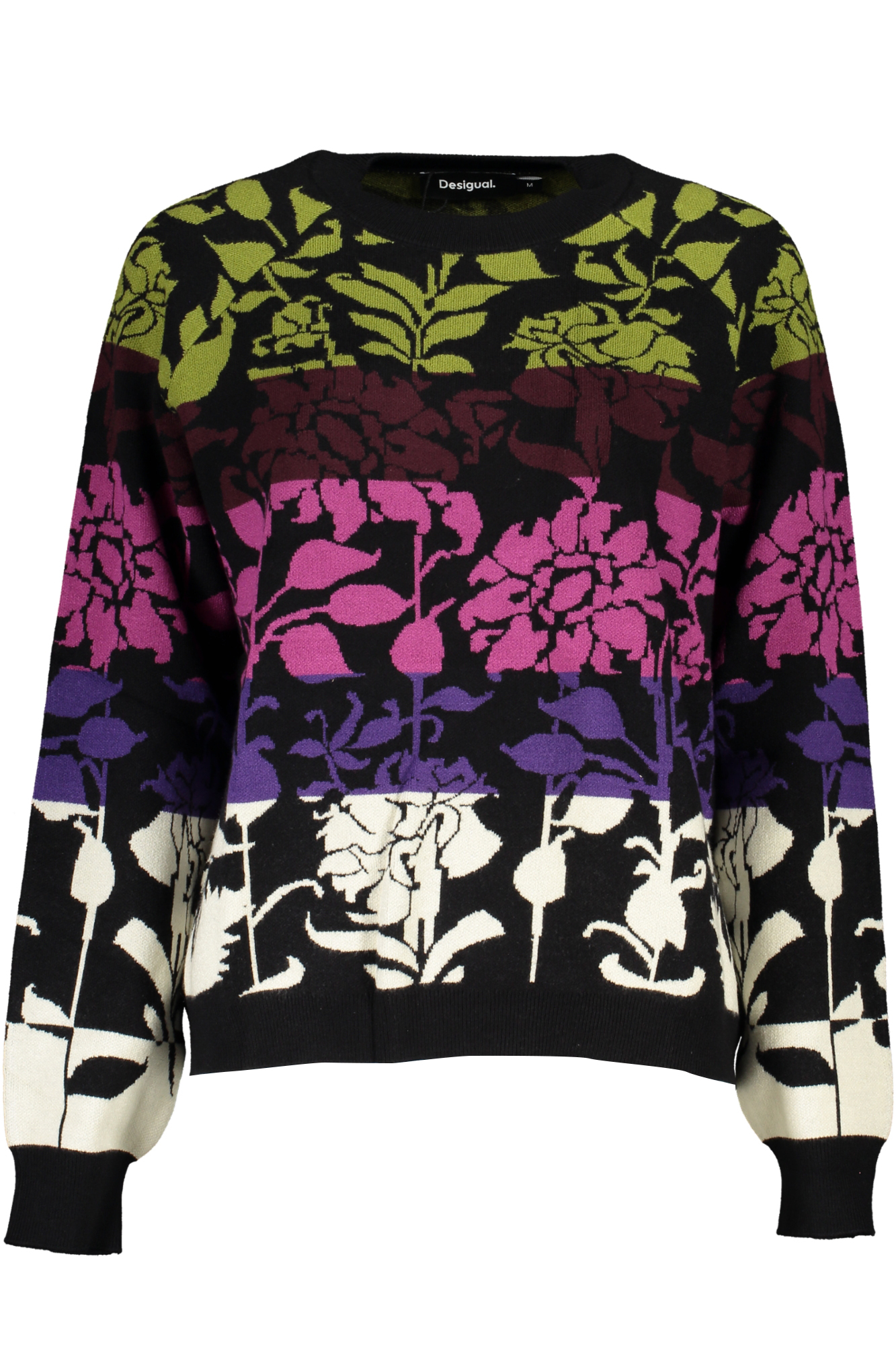 DESIGUAL BLACK WOMENS SWEATER