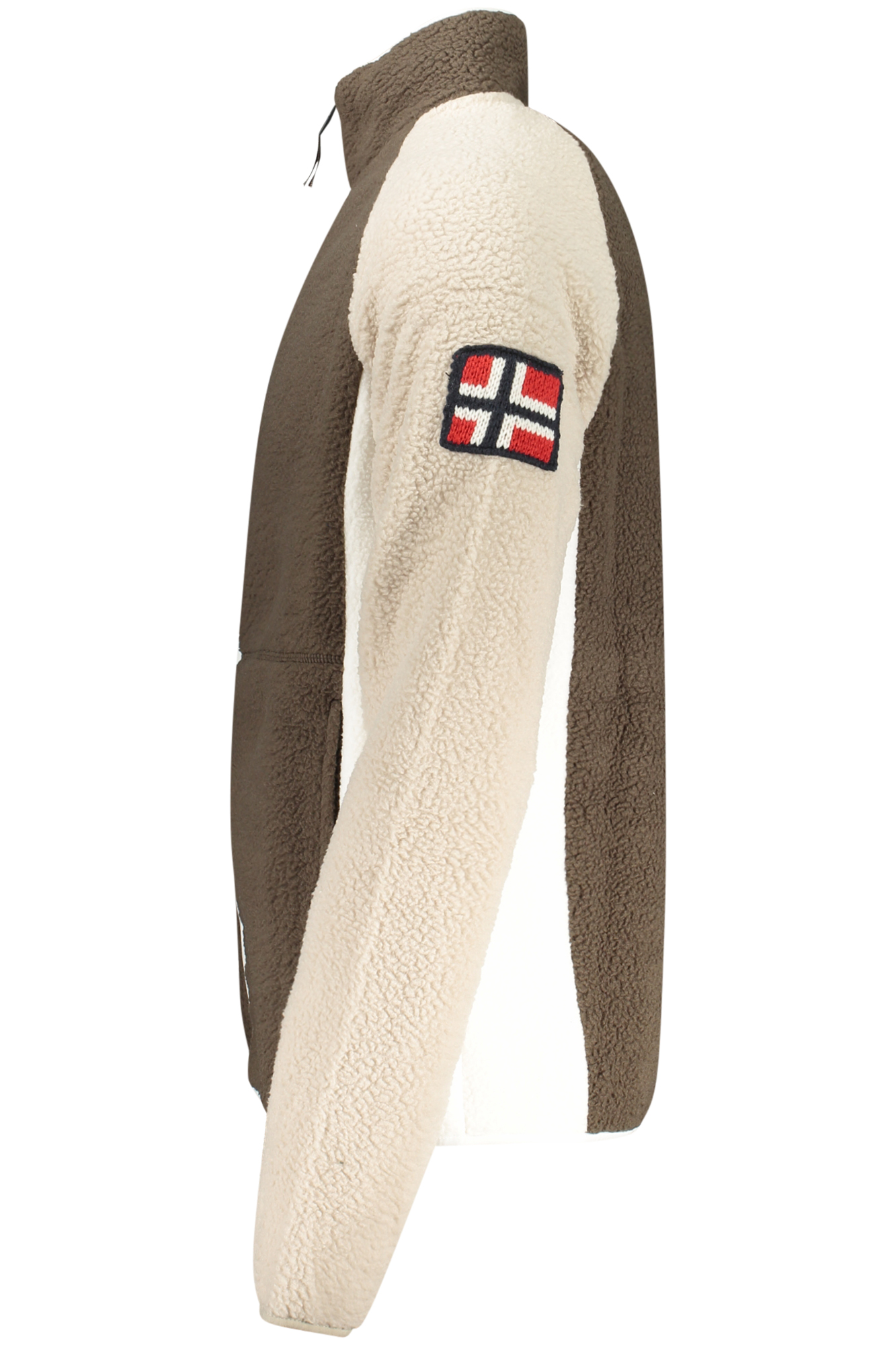 NORWAY 1963 MEN'S BROWN ZIP-UP SWEATSHIRT