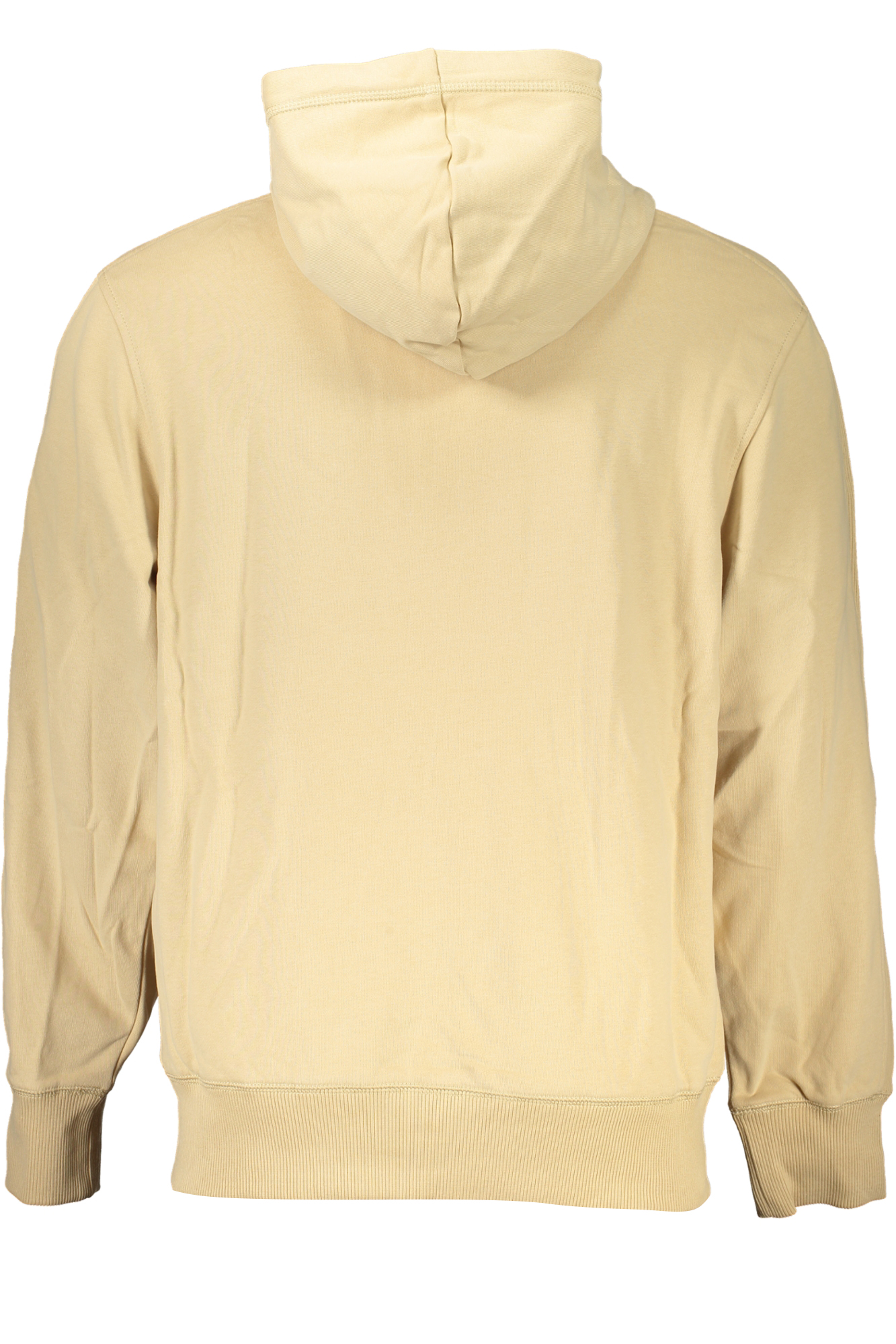 CALVIN KLEIN MEN&#039;S BEIGE ZIP SWEATSHIRT