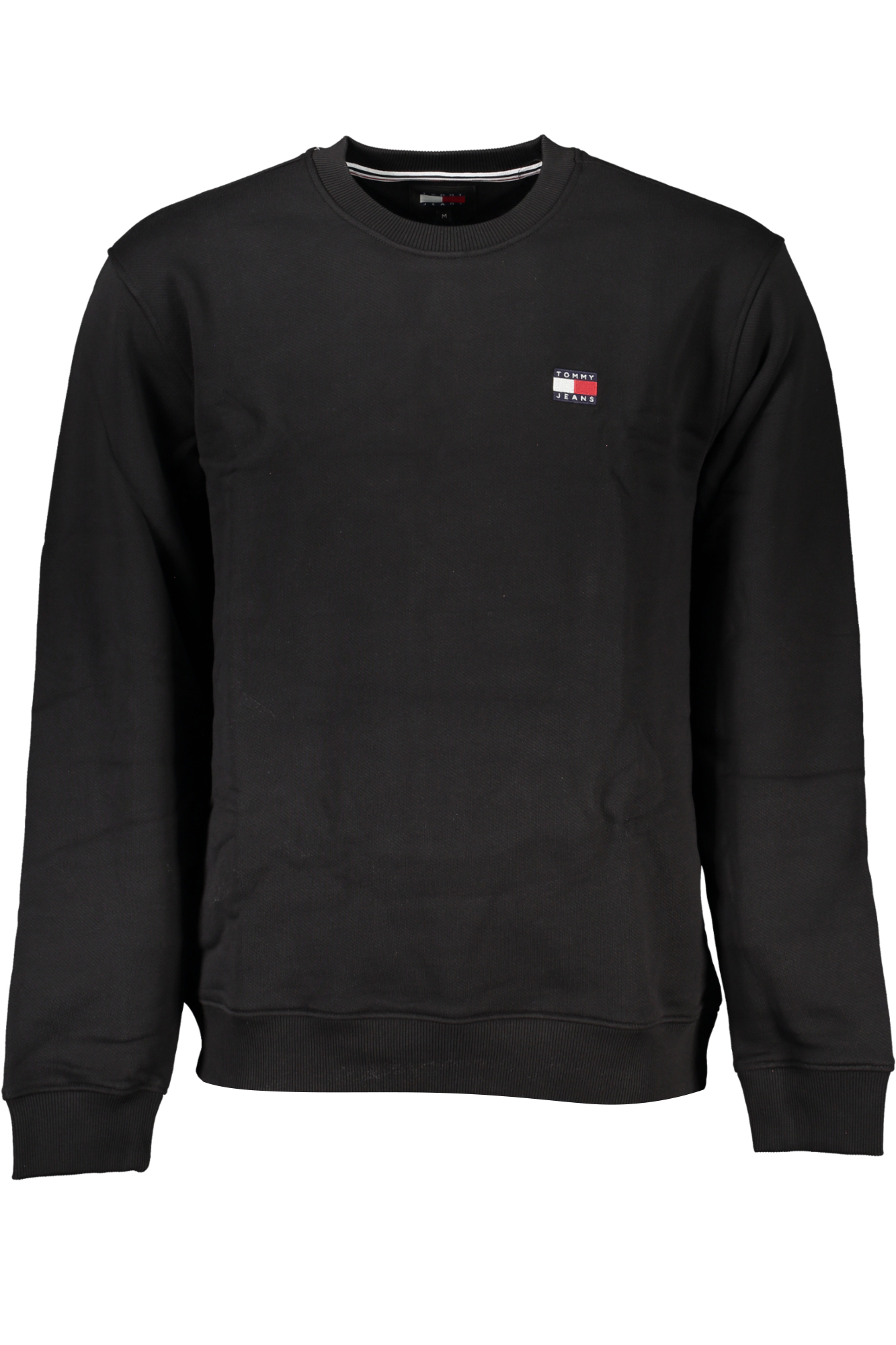 Tommy Hilfiger Men's Black Sweatshirt with Brand Logo Suitable for Daily Use